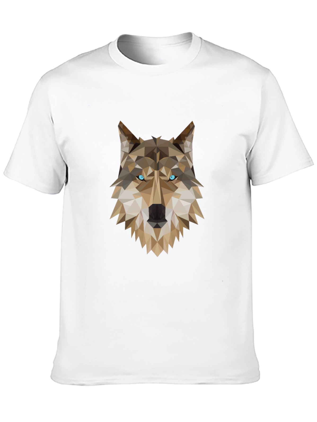 Black Geometric Wolf Graphic Tee - Black view 10