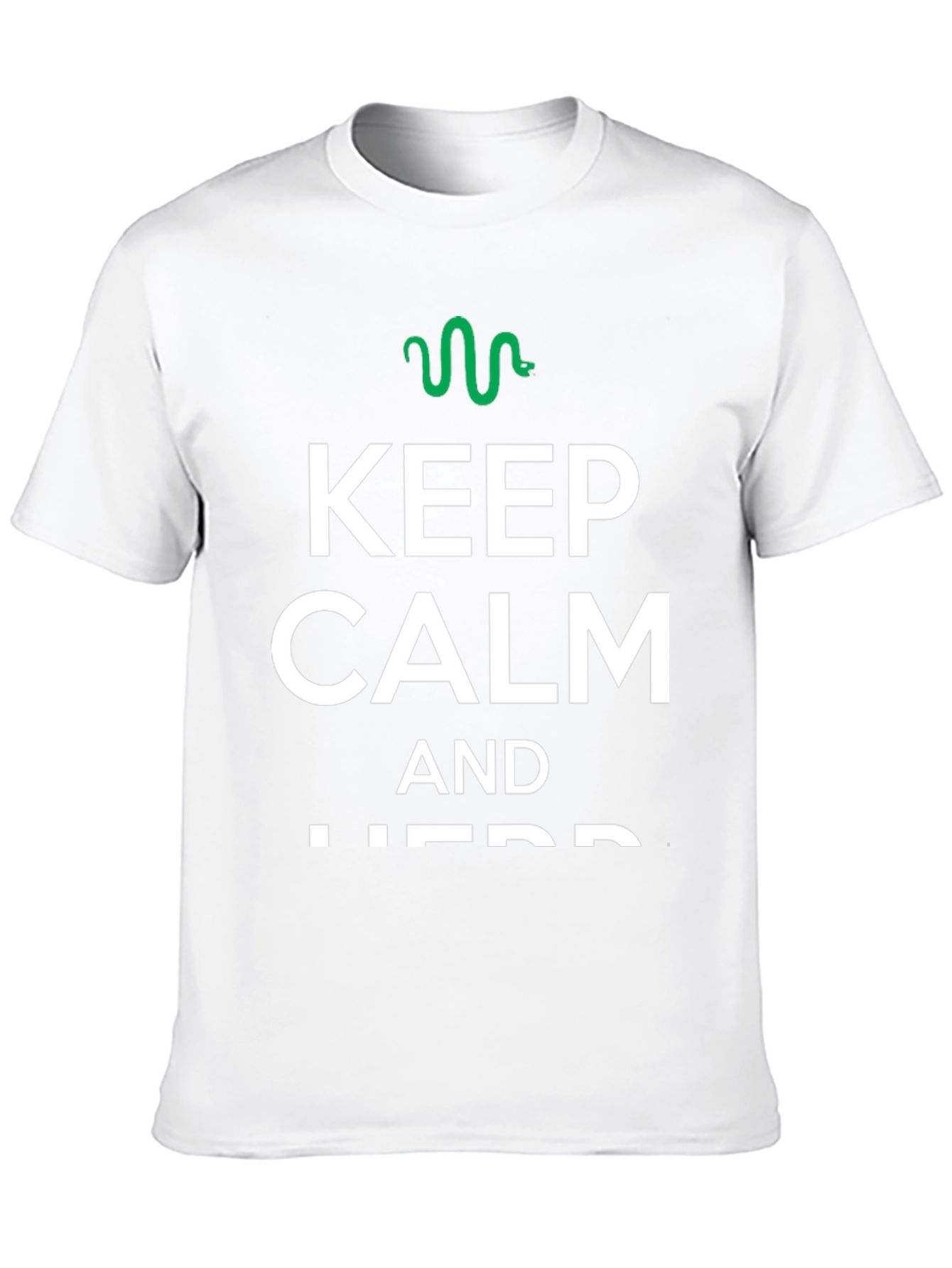 Black Keep Calm and Herd T-Shirt - Funny Snake Design view 10