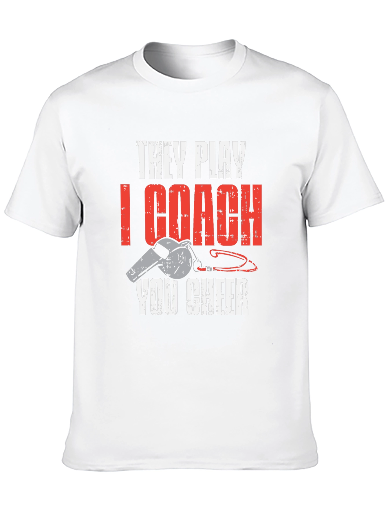 Black They Play I Coach You Cheer T-Shirt view 10