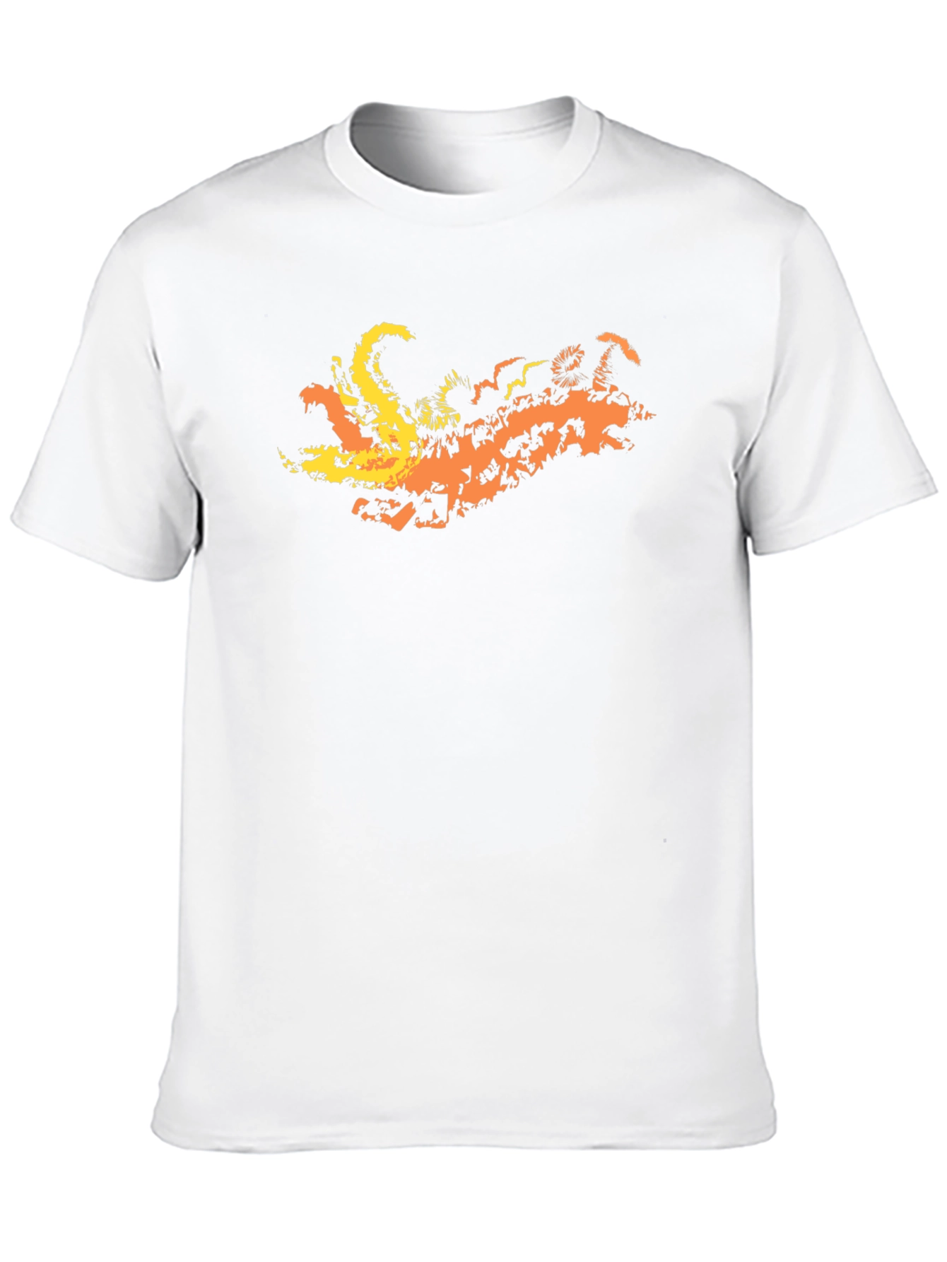 Fiery Dragon Graphic Tee - Black Cotton Blend T-Shirt - 10