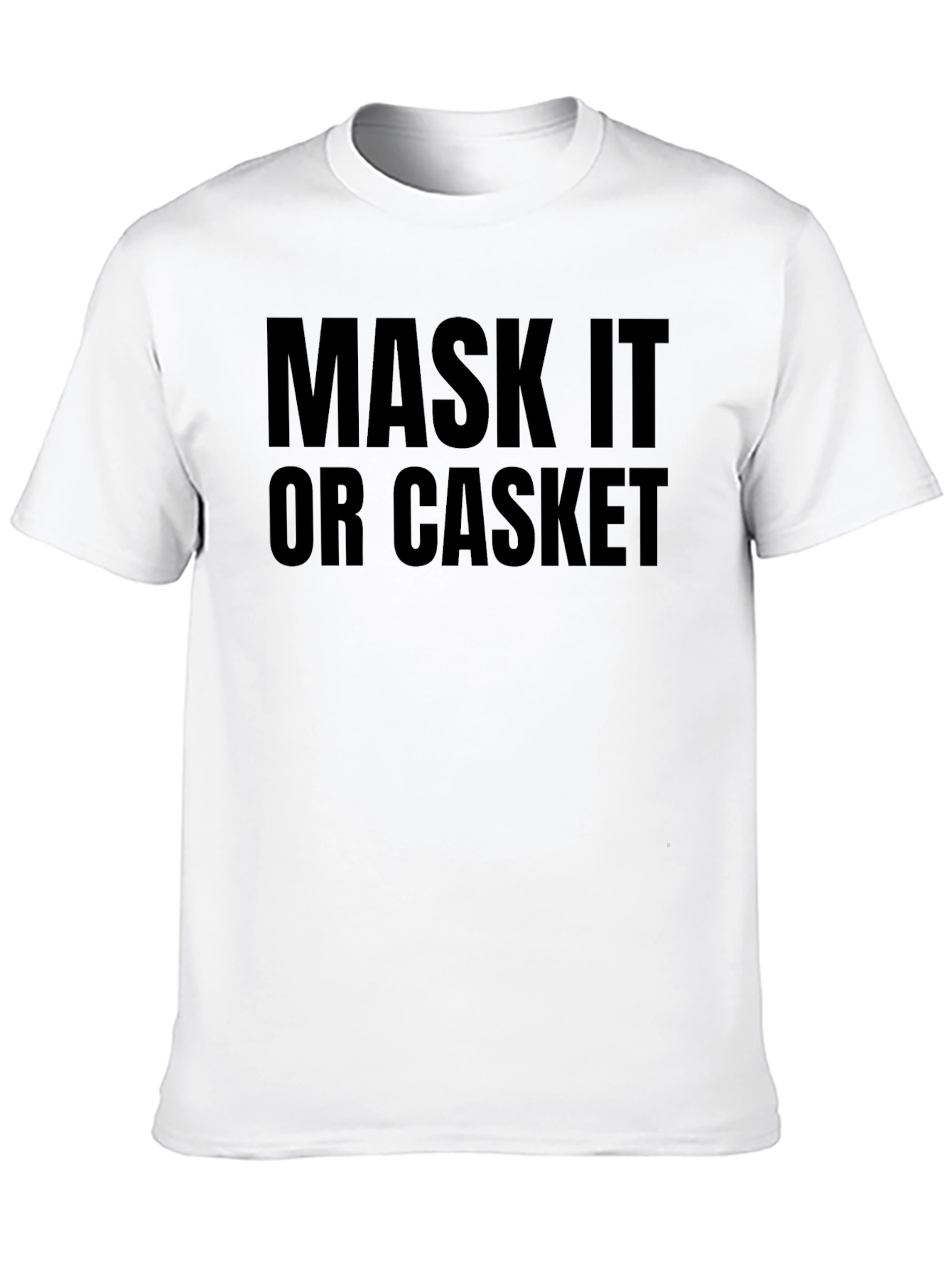 Black Mask It Or Casket Graphic Tee - Unisex view 10