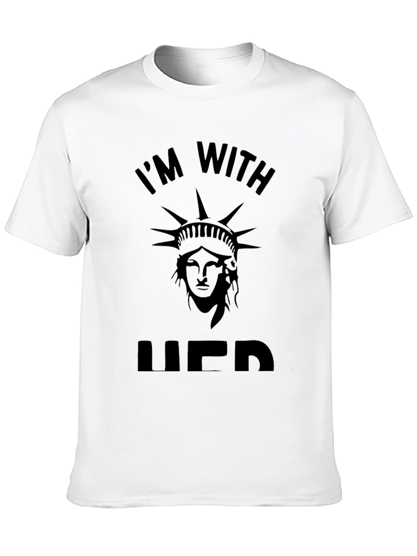 Black I'm With Her Liberty T-Shirt view 10