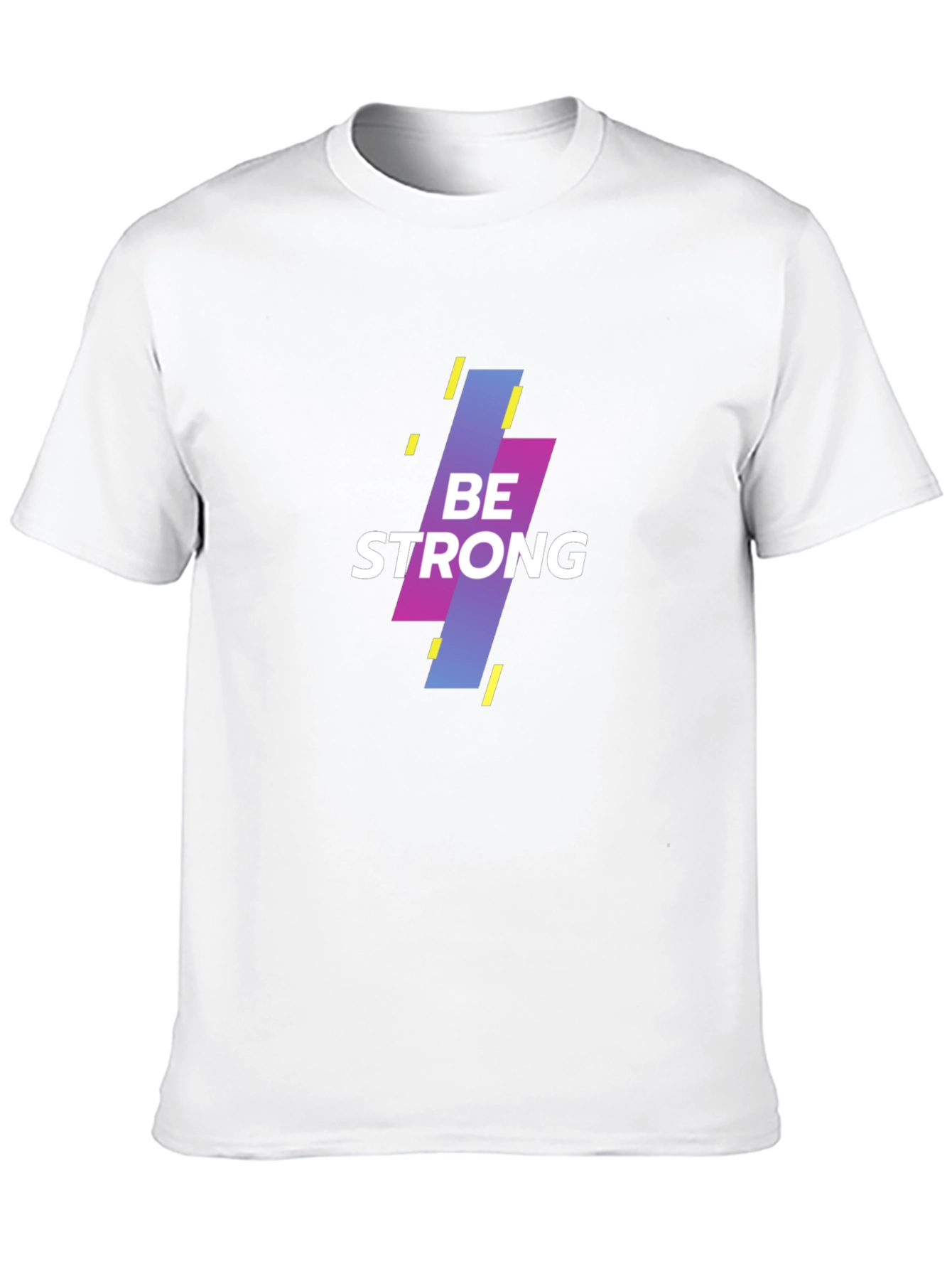 Black Be Strong Graphic Print Black T-Shirt view 10