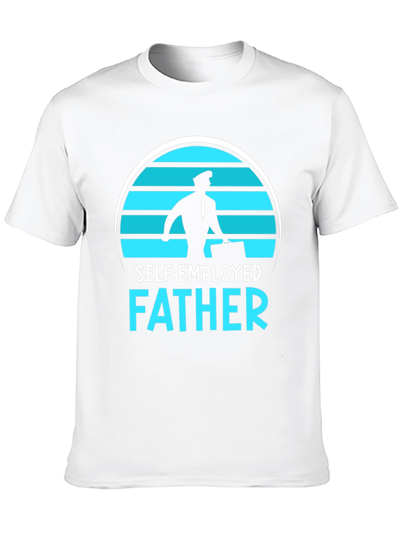 Black Self Employed Father Graphic T-Shirt view 10
