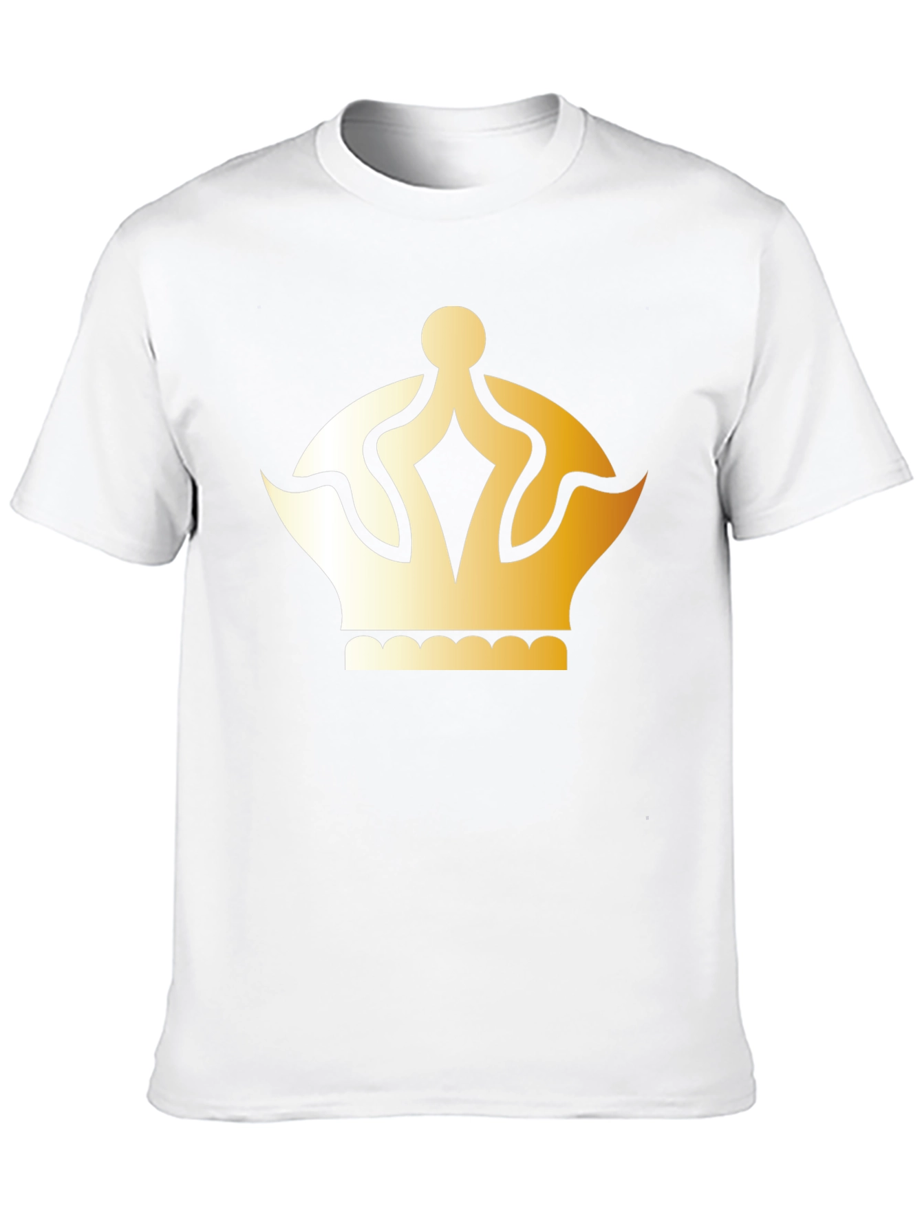 Black Gold Crown Graphic T-Shirt - Classic Style view 10