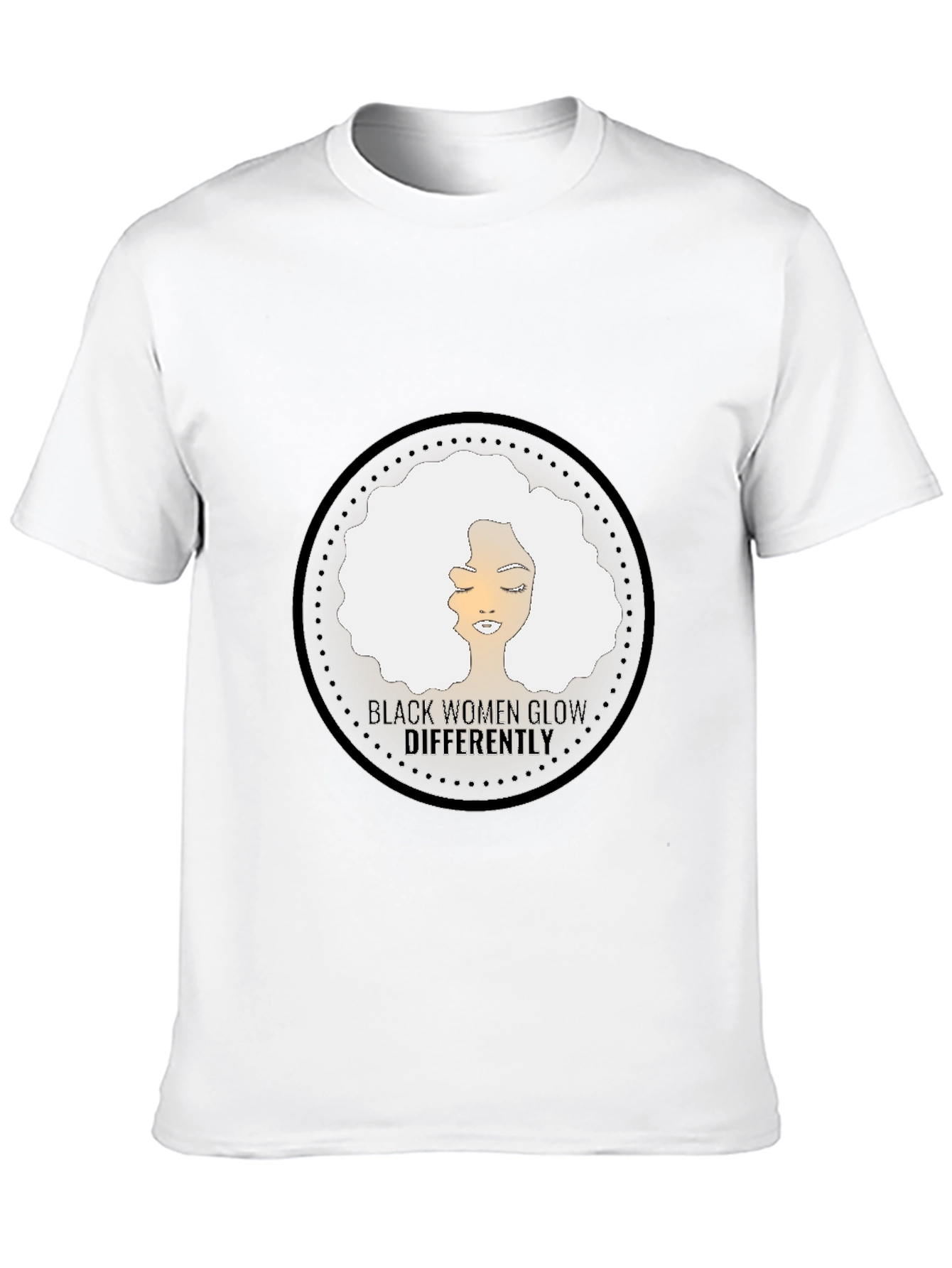 Black Black Women Glow Differently Graphic Tee view 10