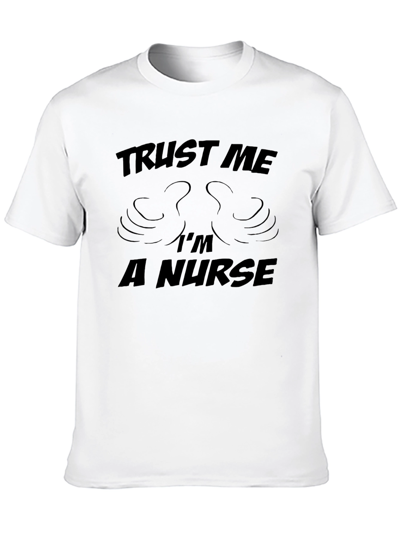 Black Trust Me I'm a Nurse T-Shirt view 10