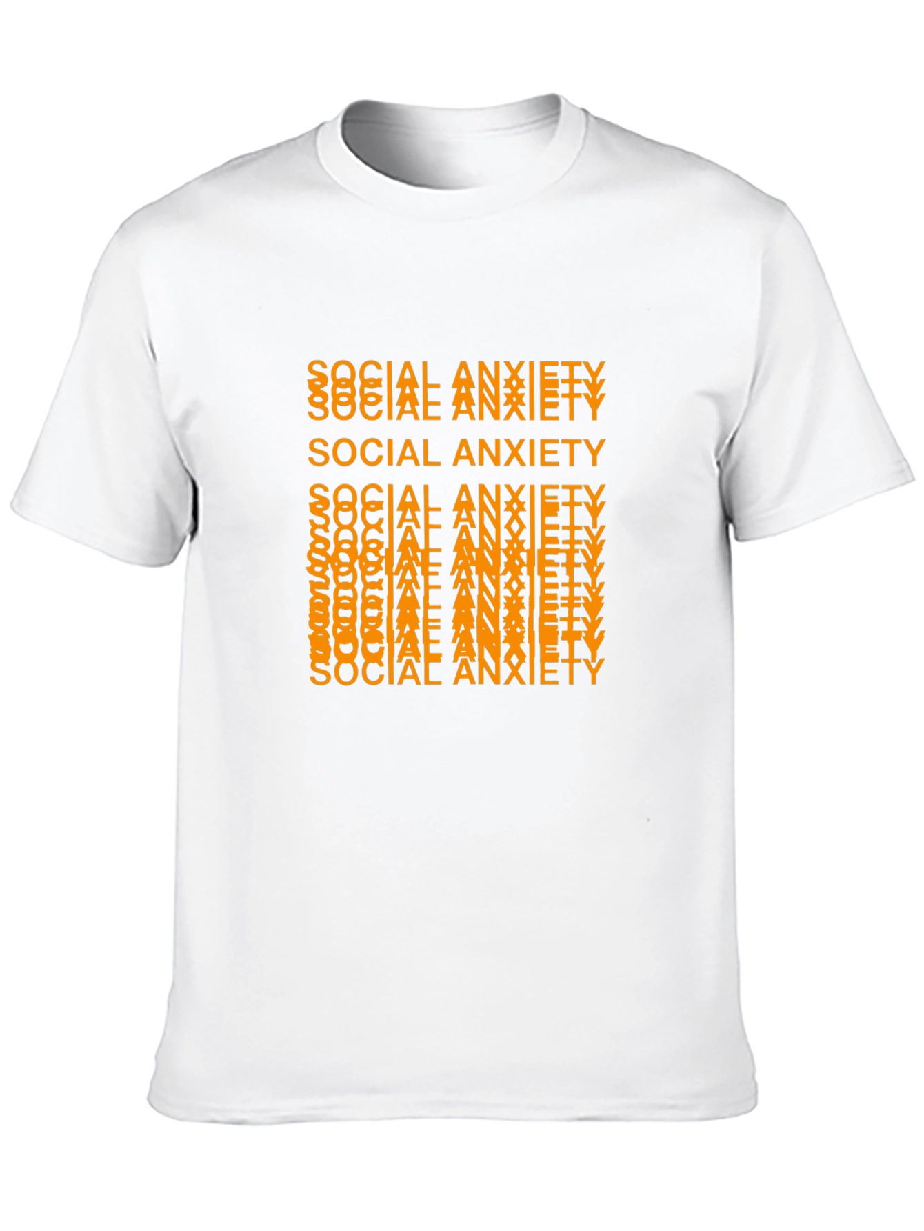 Black Social Anxiety Graphic Tee - Trendy Statement Shirt view 10