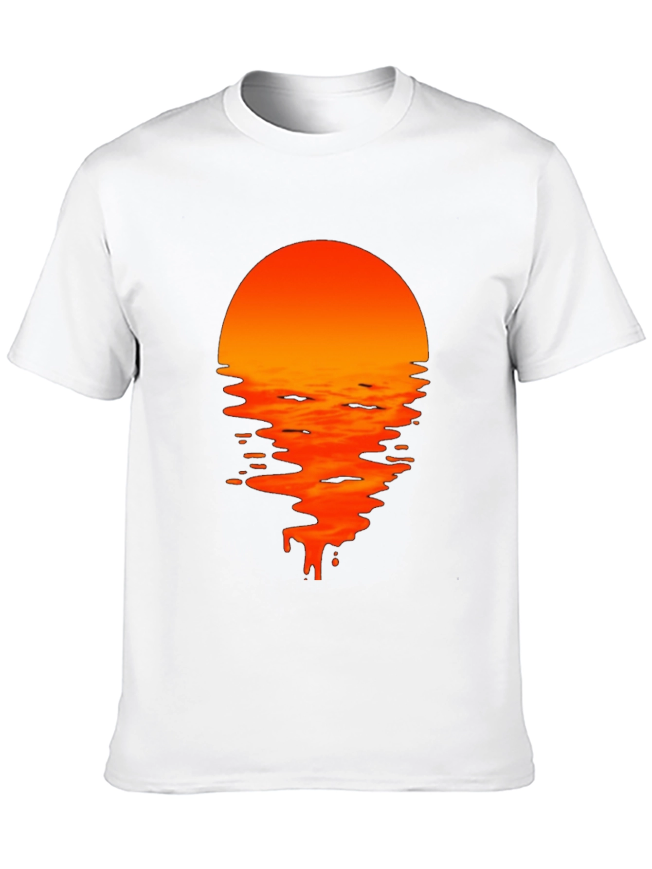 Black Sunset Drip Graphic Tee - Black view 10