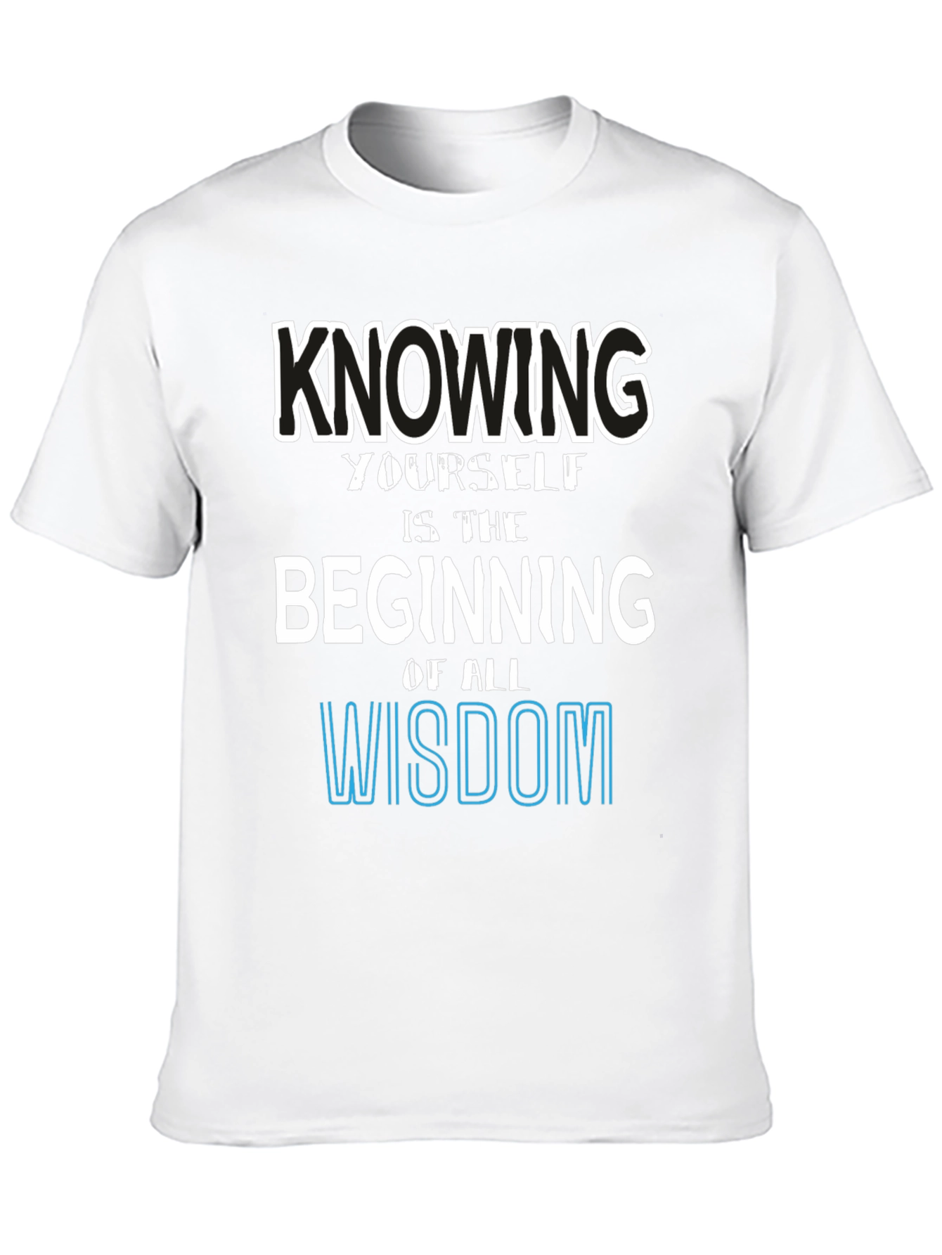 Black Knowing Yourself Wisdom Graphic Tee view 10
