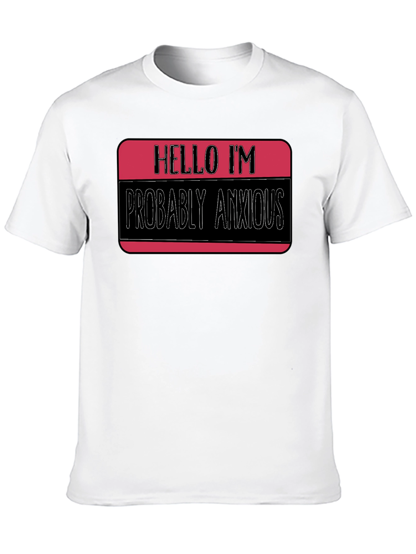 Black Anxious Introvert T-Shirt: Funny Novelty Tee for All view 10