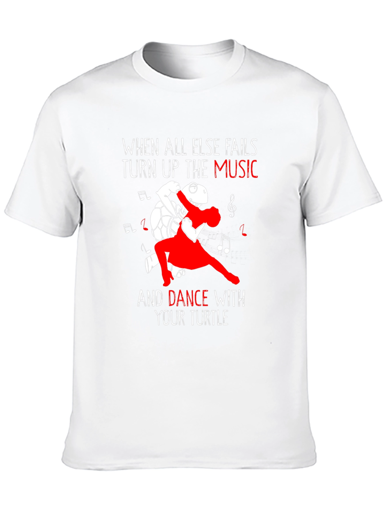 Black Dance with Your Turtle Graphic T-Shirt view 10