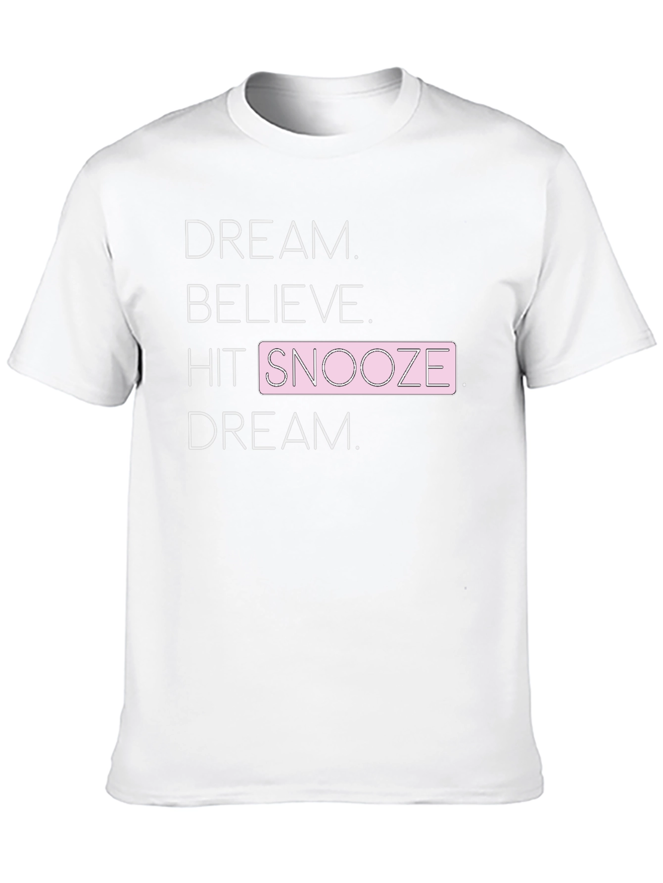 Black Dream Believe Snooze Graphic Tee view 10