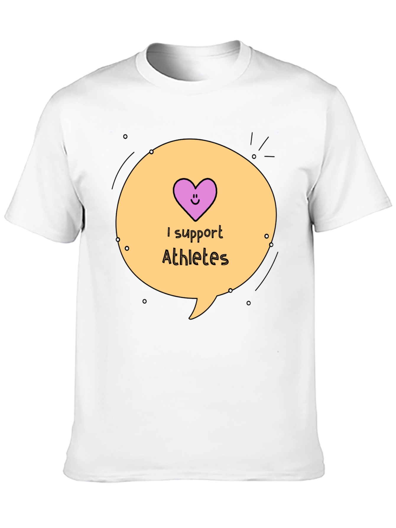 I Support Athletes Graphic Tee - 10