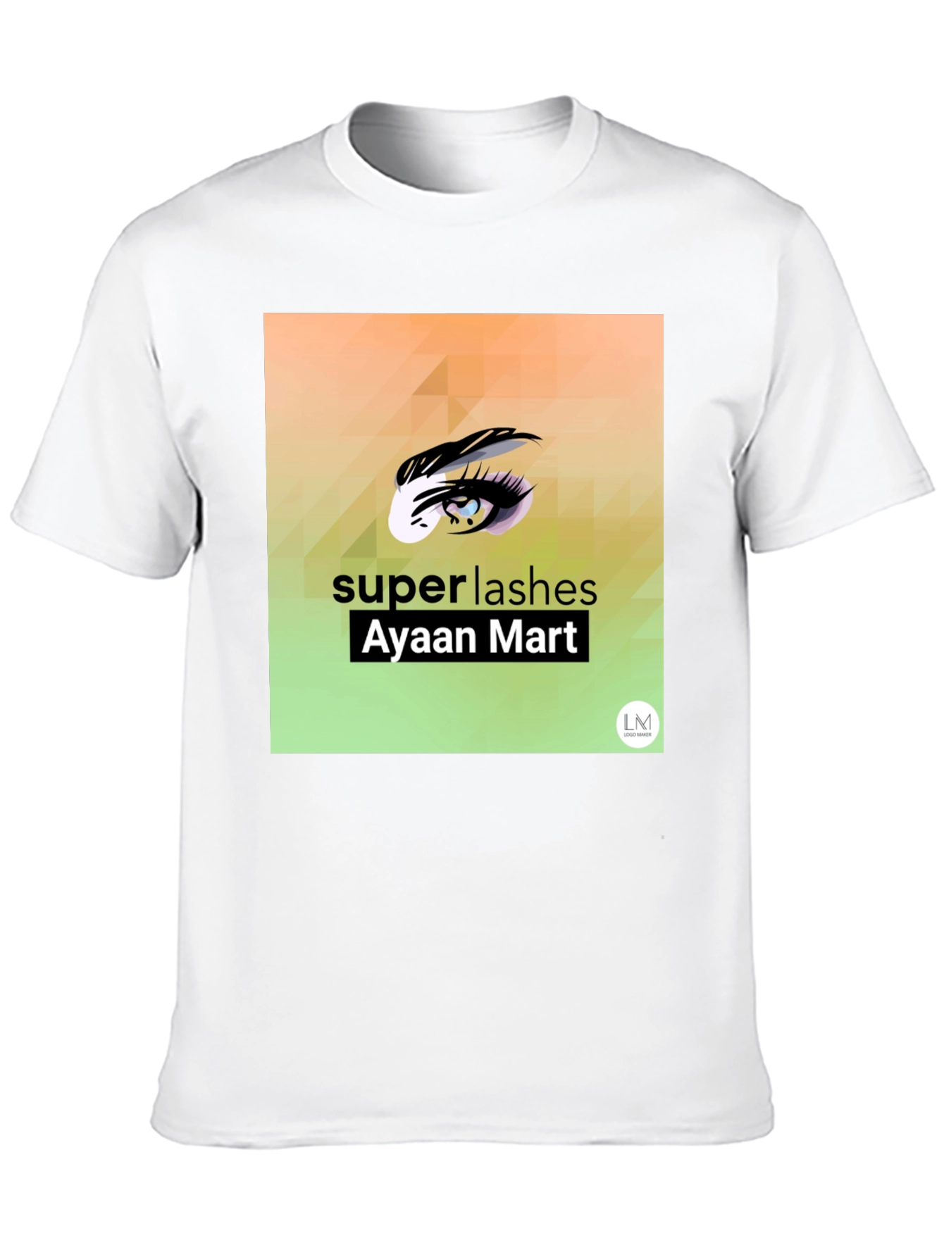 Black Super Lashes Graphic Tee - Eye Design view 10