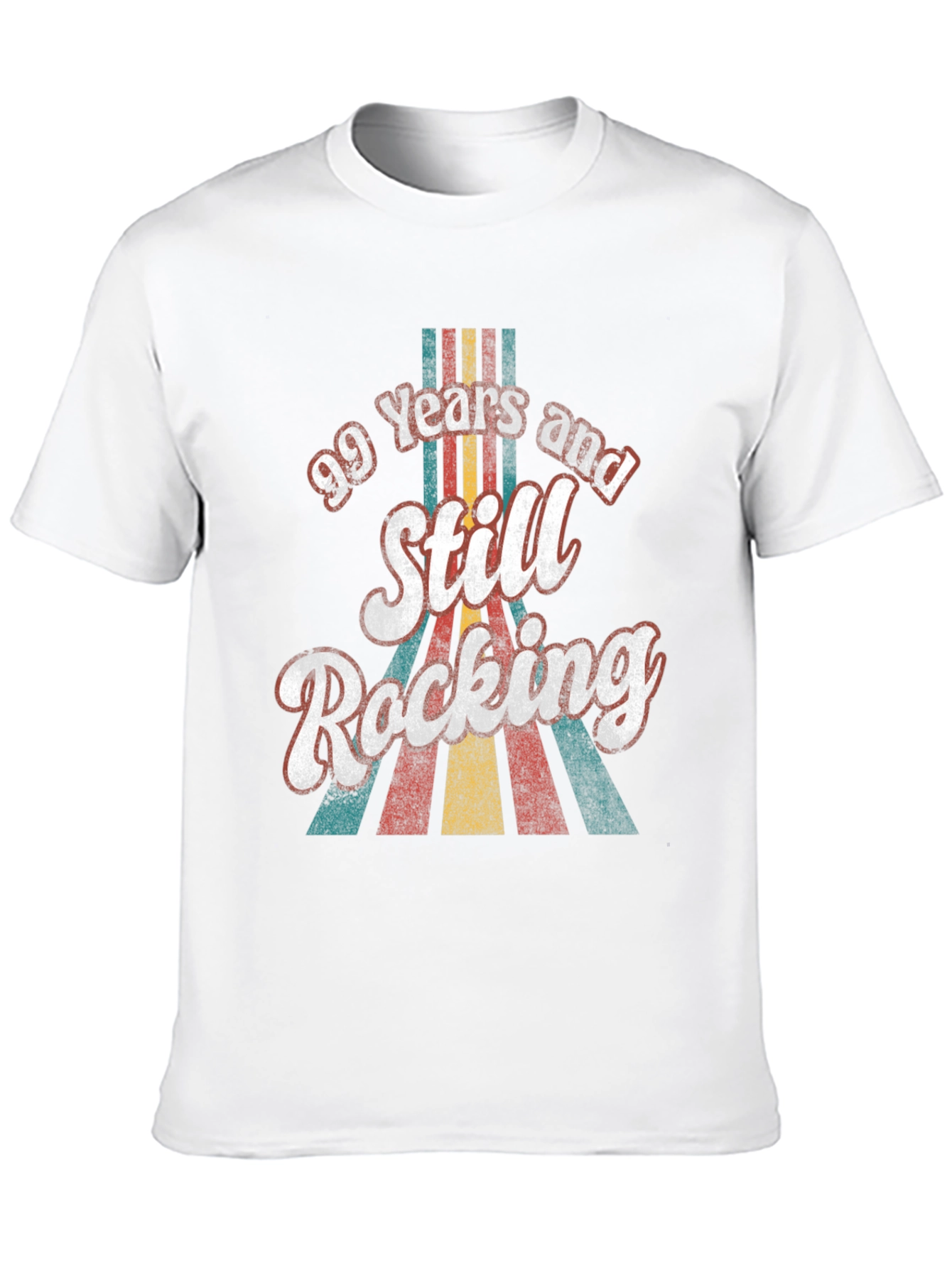 Black 99 Years Still Rocking Retro Birthday T-Shirt view 10