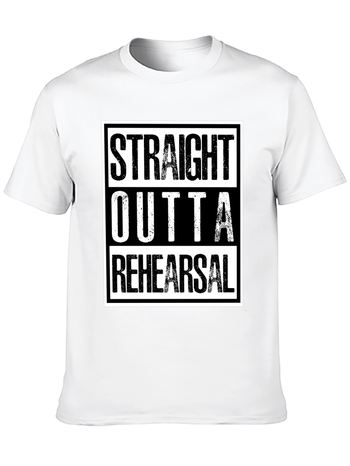 Black Straight Outta Rehearsal Graphic Tee view 10