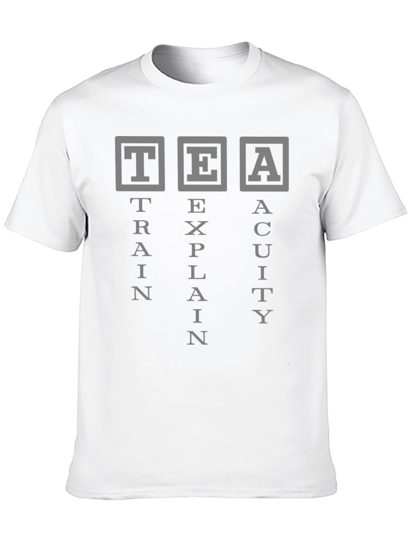 Black TEA Train Explain Acuity T-Shirt view 10