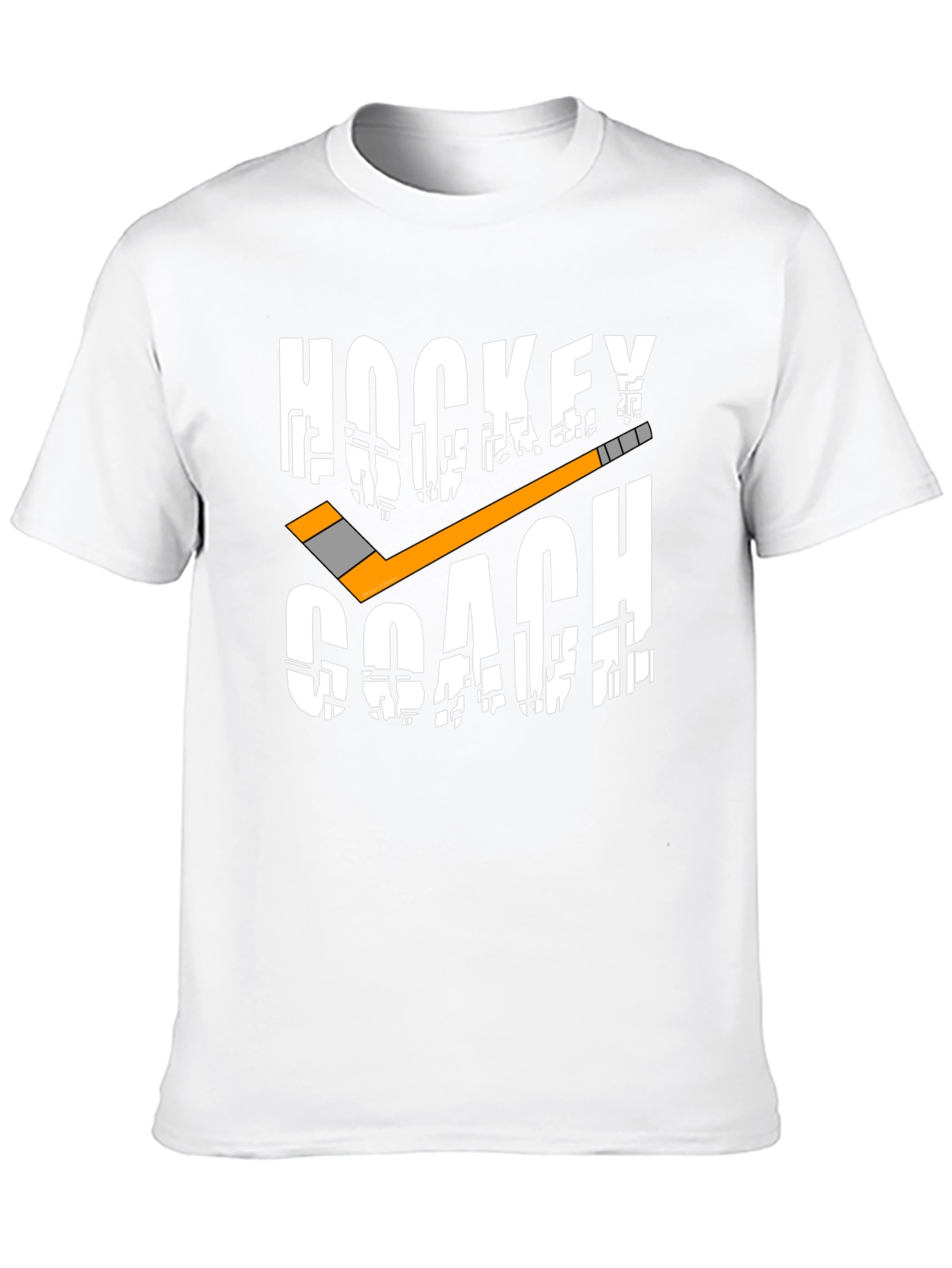Black Hockey Coach Graphic T-Shirt view 10