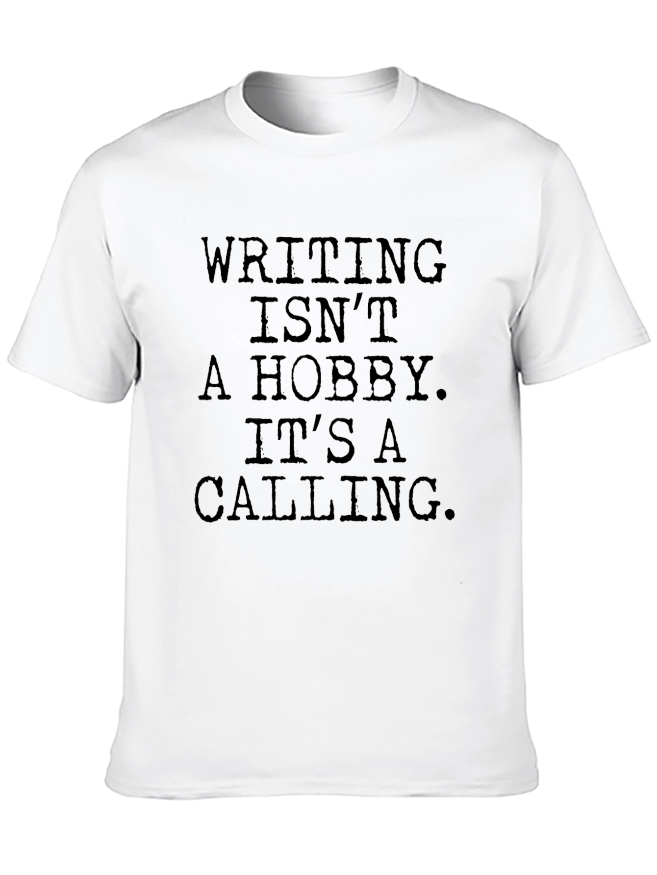 Writer's Calling Graphic Tee - Black Cotton T-Shirt - 10