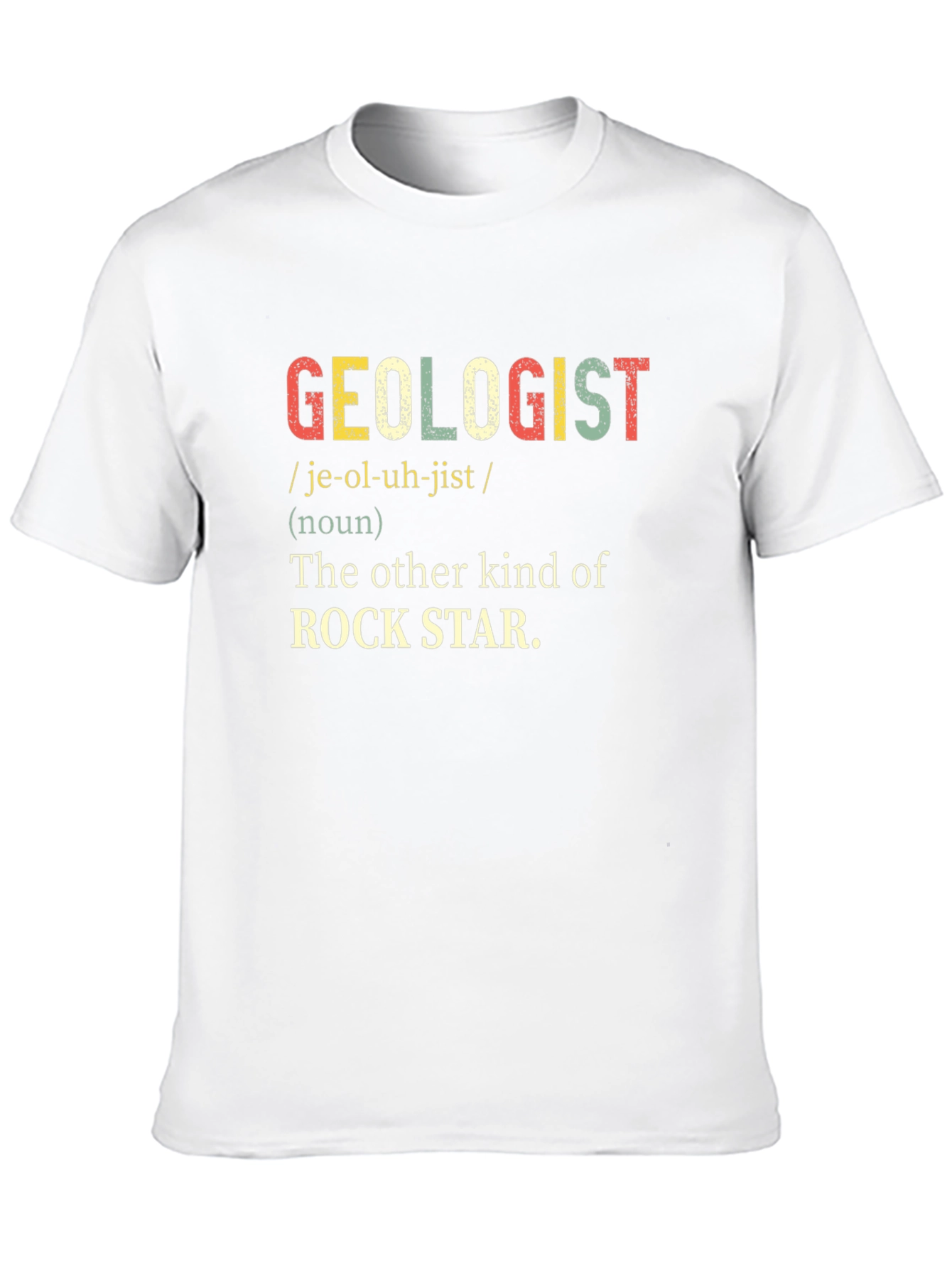 Black Geologist Rock Star Definition T-Shirt view 10