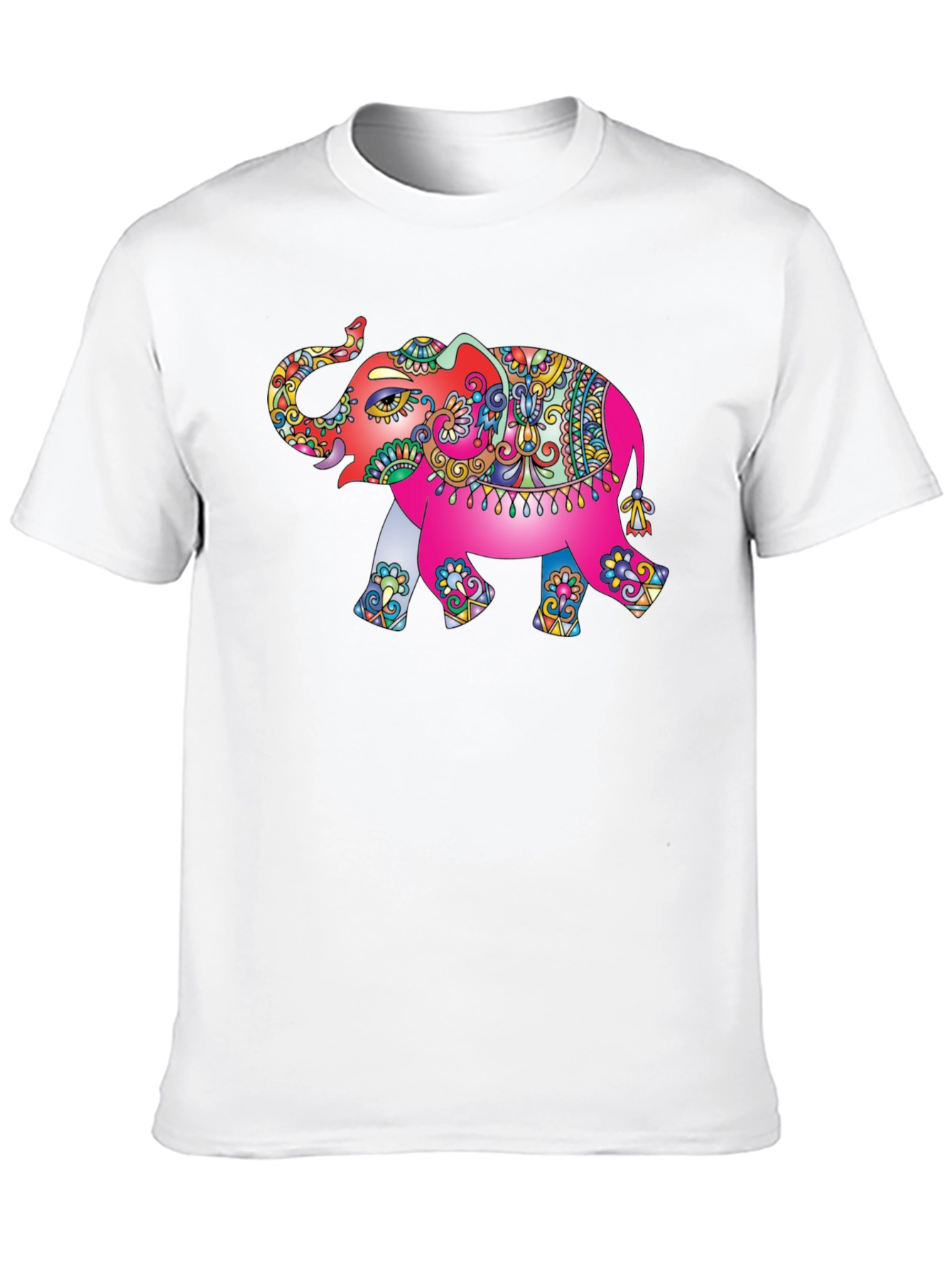 Black Elephant Graphic Tee - Vibrant Design view 10