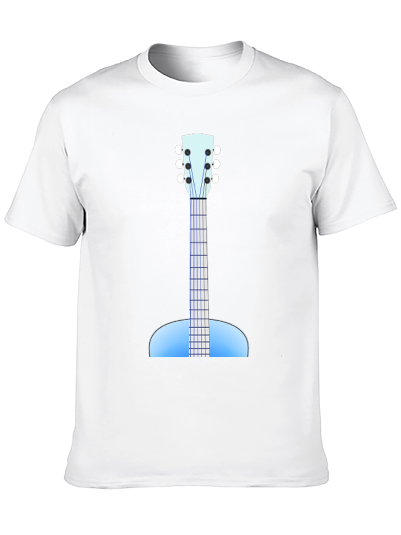 Black Guitar Graphic Black Tee - Music Lover's Apparel view 10