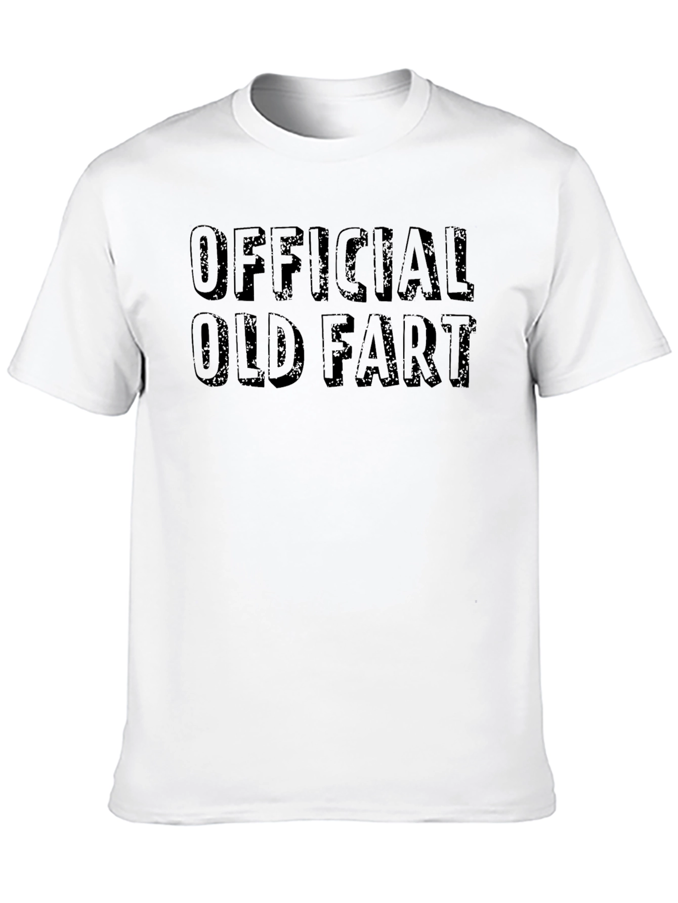 Black Official Old Fart Black T-Shirt - Humorous Tee view 10