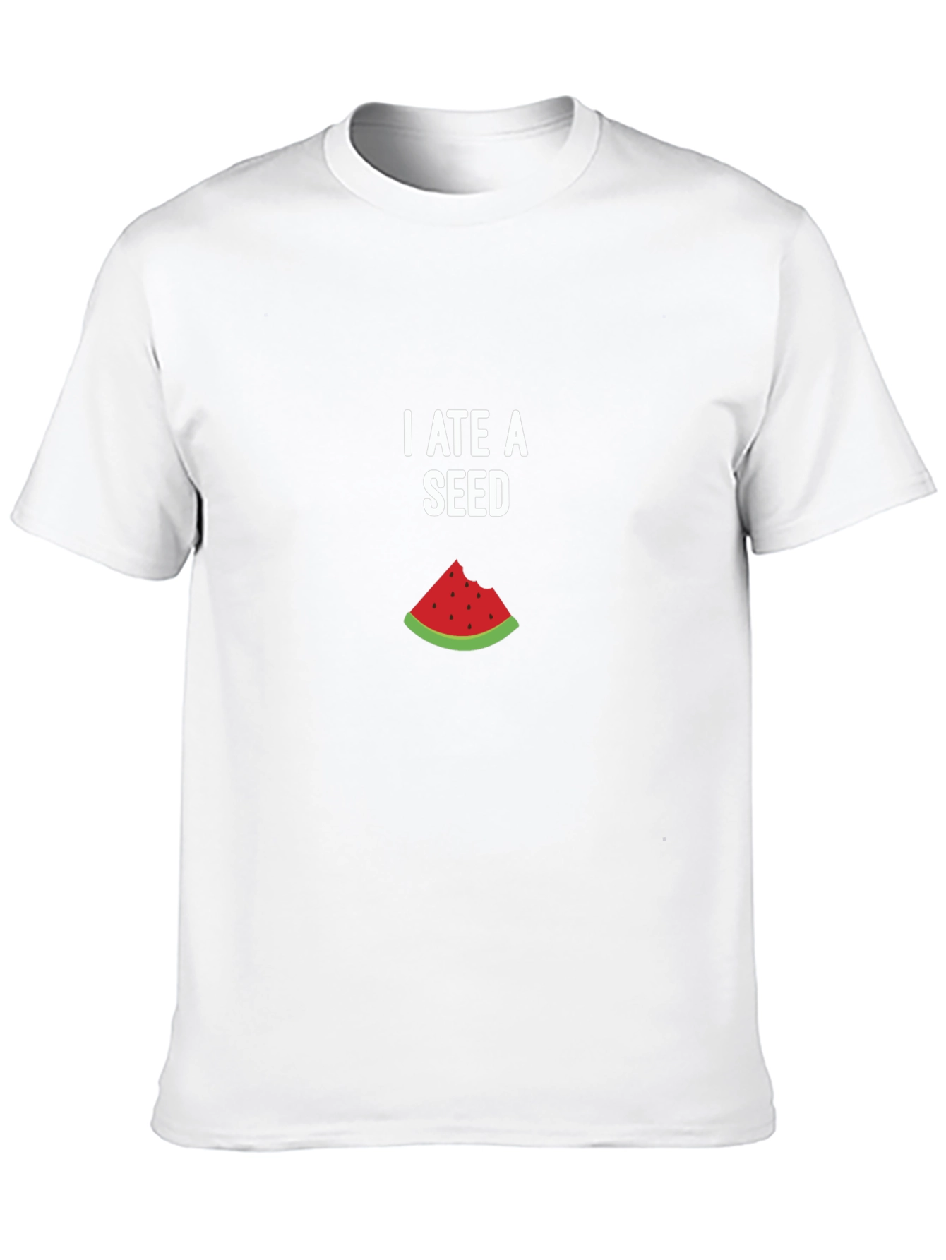 Black I Ate A Seed T-Shirt - Funny Watermelon Graphic Tee view 10