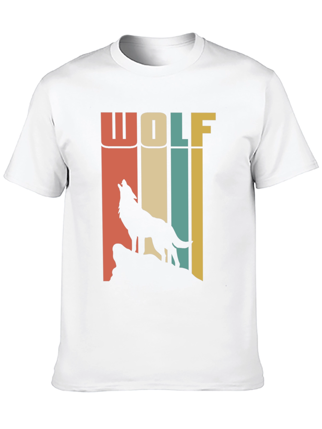 Black Retro Wolf T-Shirt - Vintage Style Graphic Tee view 10