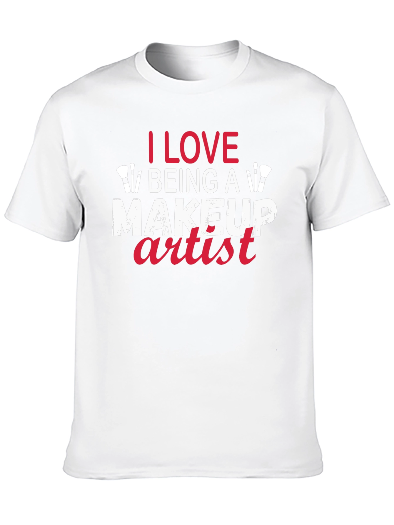 Black I Love Being a Makeup Artist T-Shirt view 10