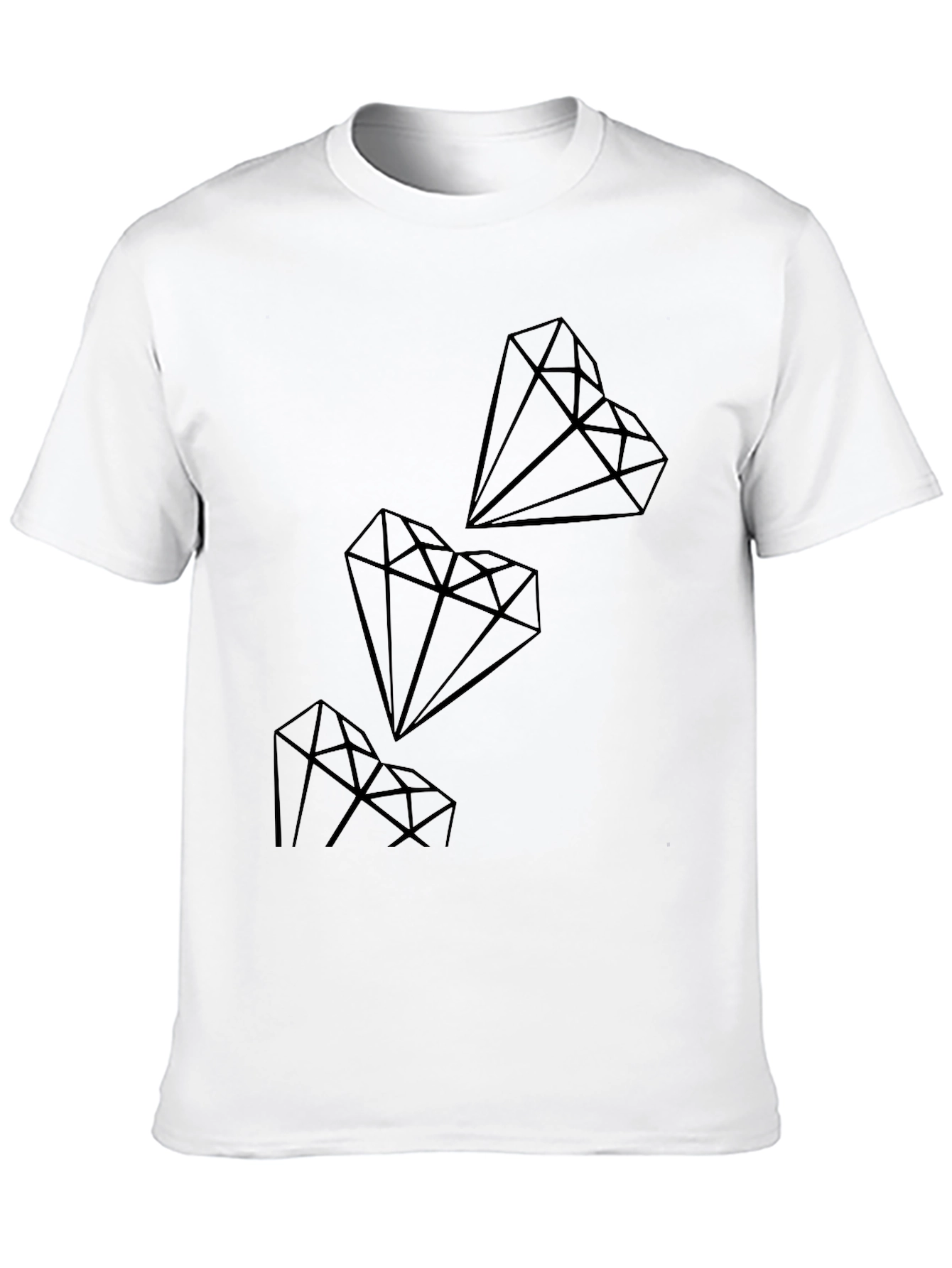 Black Diamond Graphic Black T-Shirt view 10