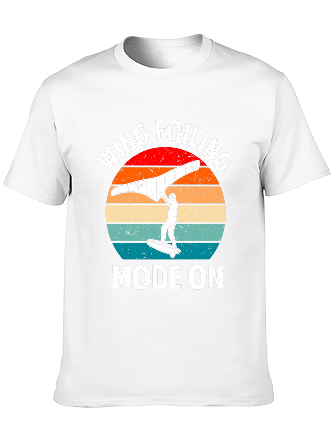 Black Wing Foiling Mode On Graphic Tee view 10