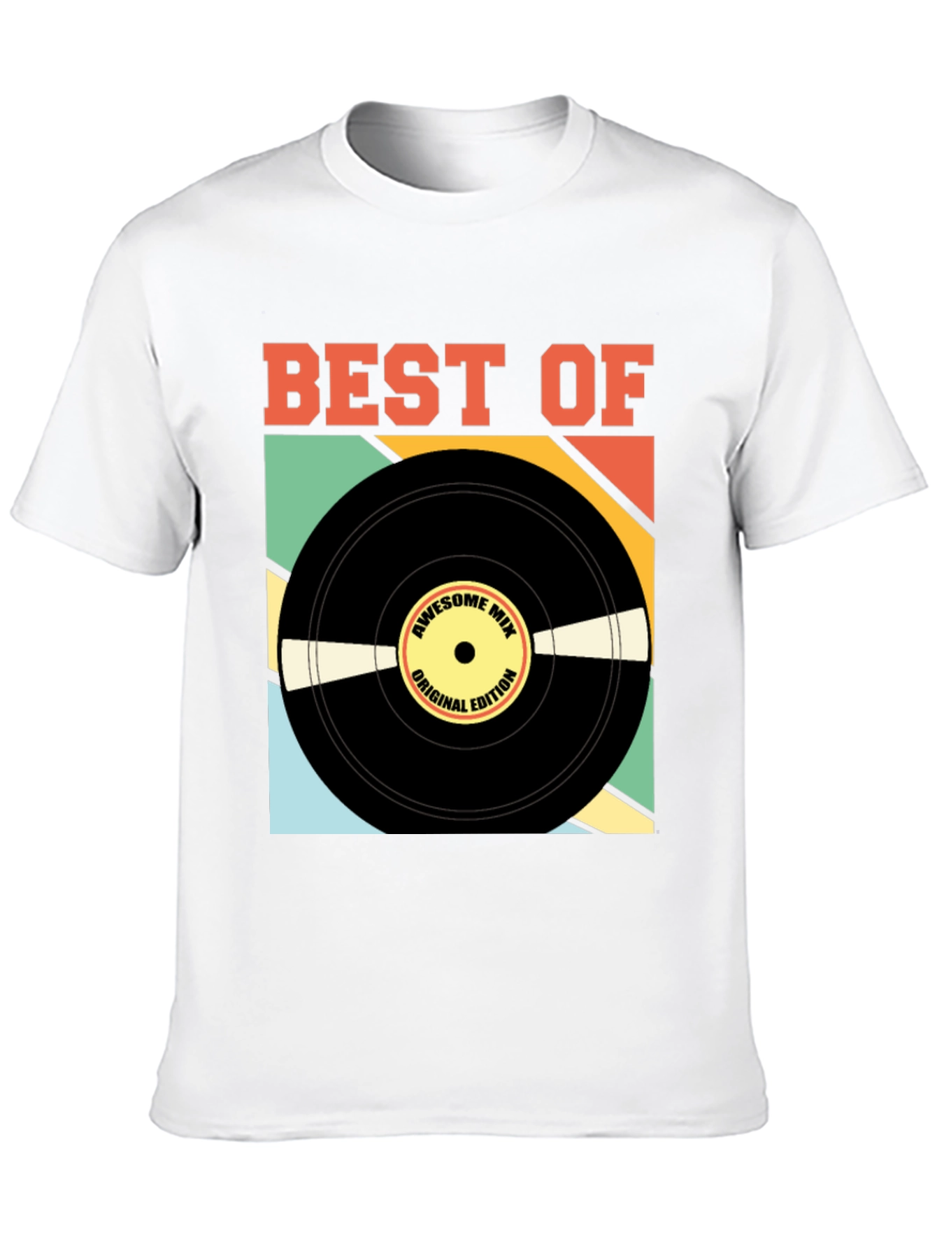 Black Best Of Vinyl Record Graphic Tee view 10