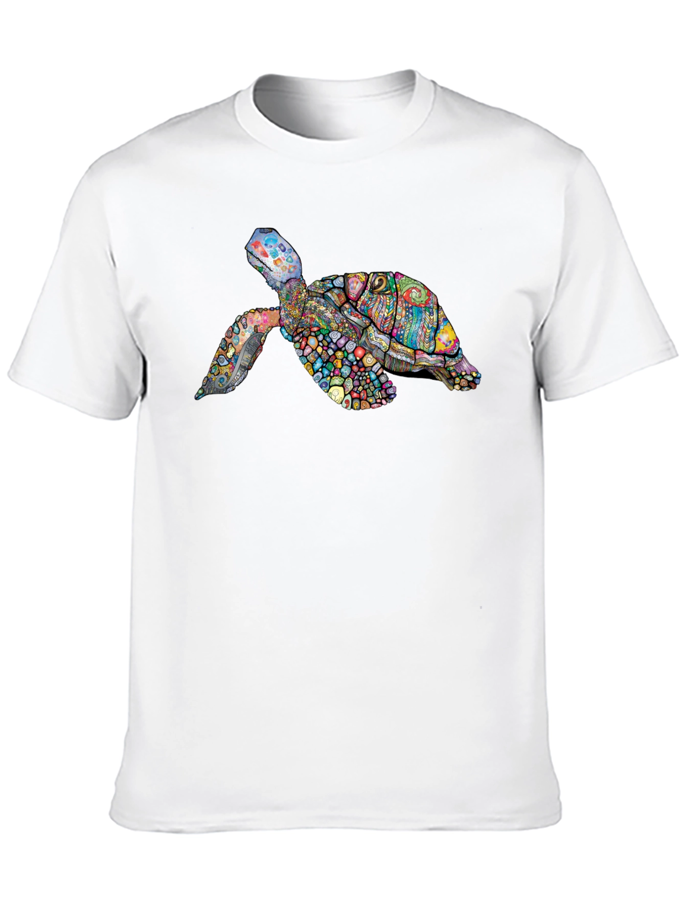 Black Turtle Graphic Print Black Tee view 10