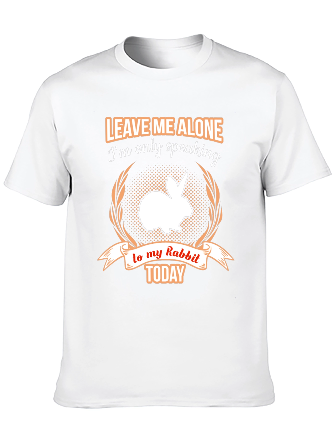 Black Leave Me Alone Rabbit T-Shirt view 10