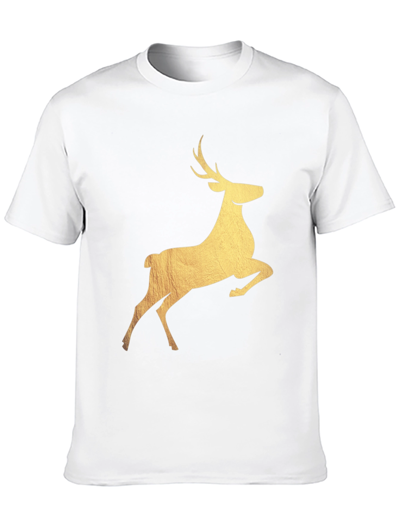 Black Reindeer Graphic Black T-Shirt view 10