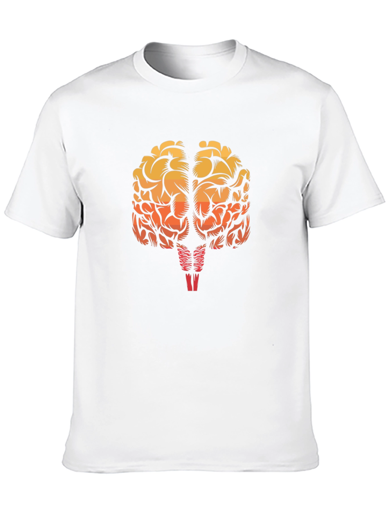 Black Brain Graphic Black T-Shirt - Smart & Stylish view 10