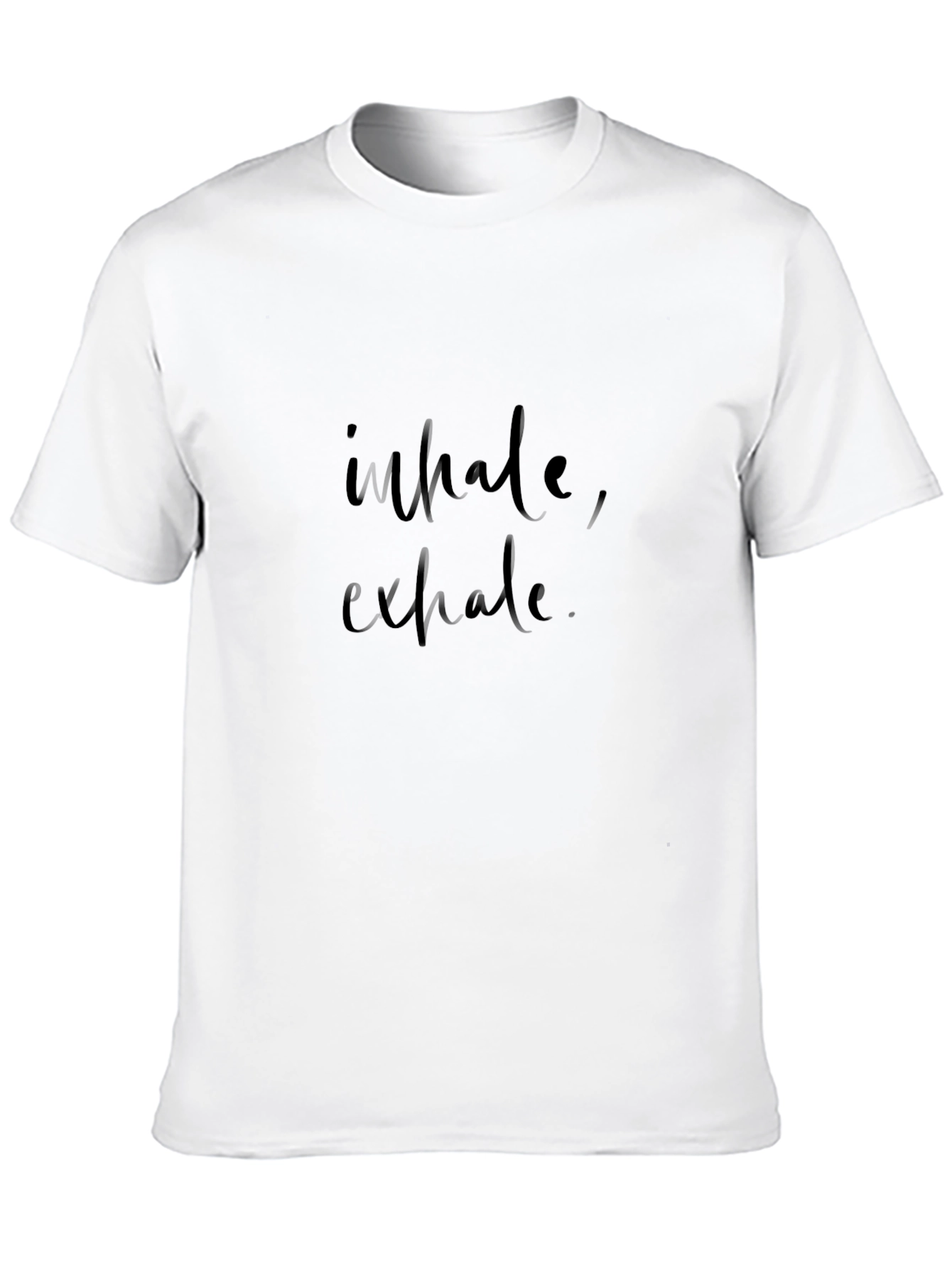 Black Inhale Exhale Black Graphic Tee - Relaxed Fit view 10