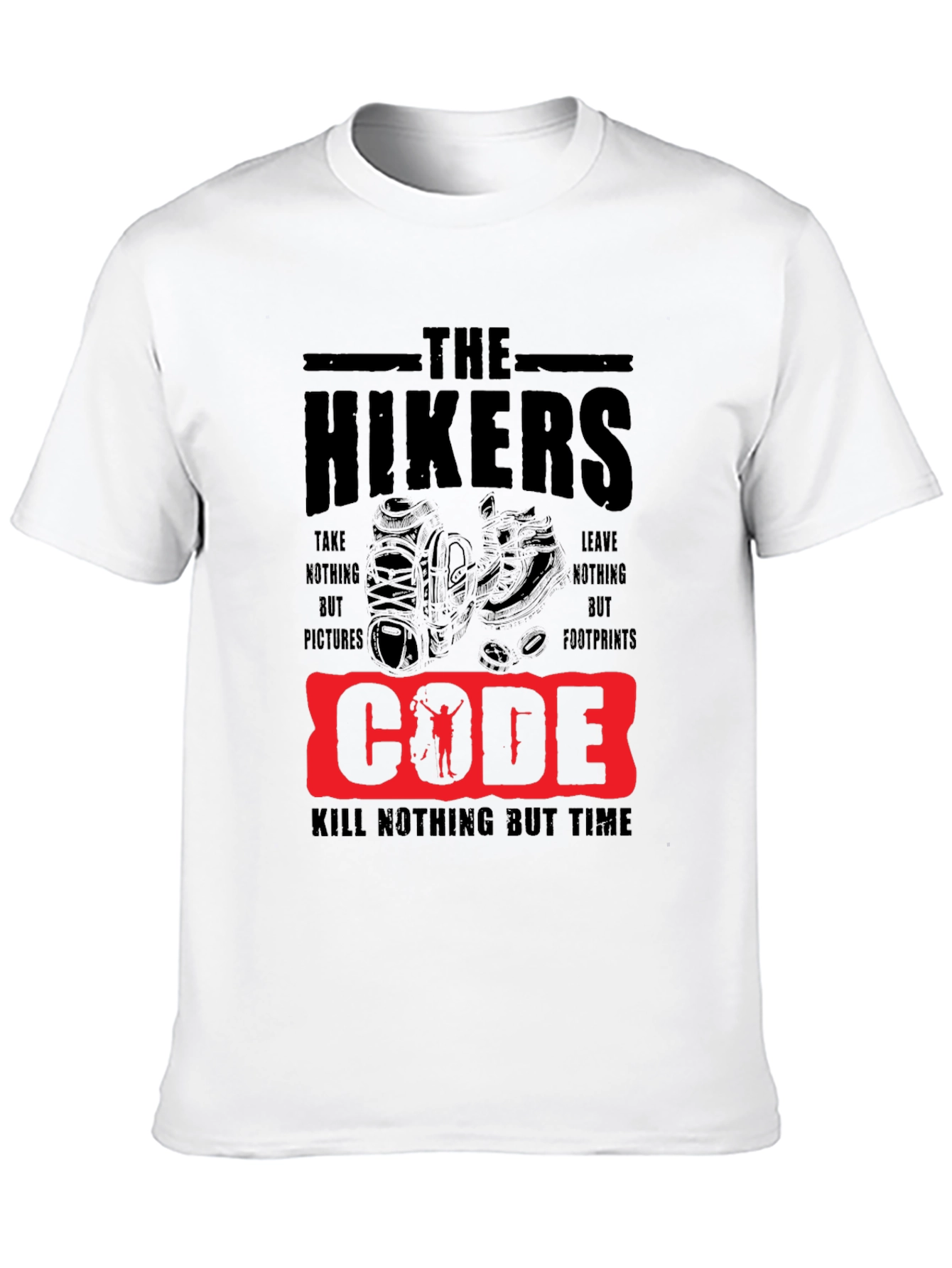 Black The Hikers Code Graphic T-Shirt view 10
