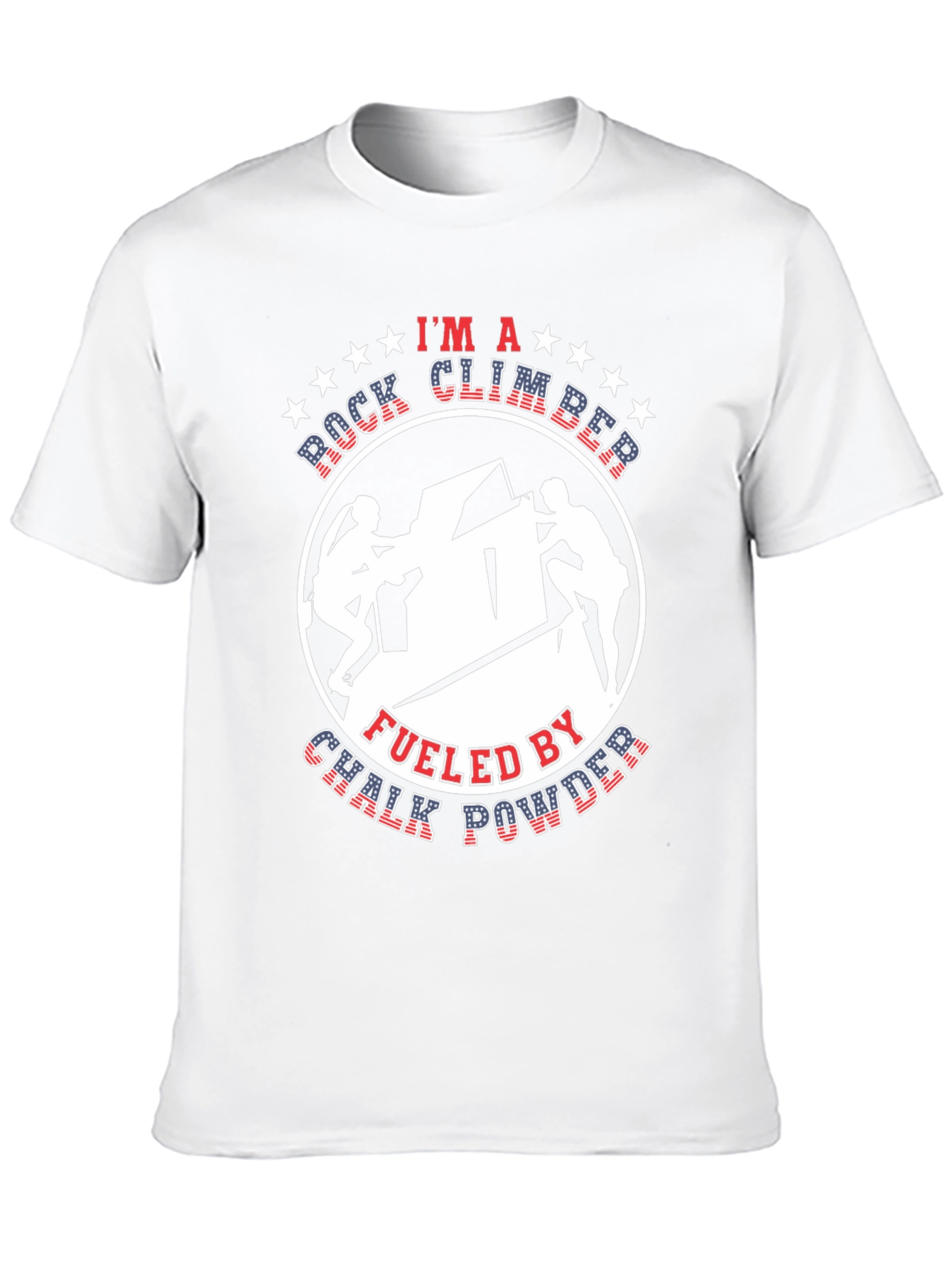 Black Rock Climber Chalk Powder Graphic Tee view 10