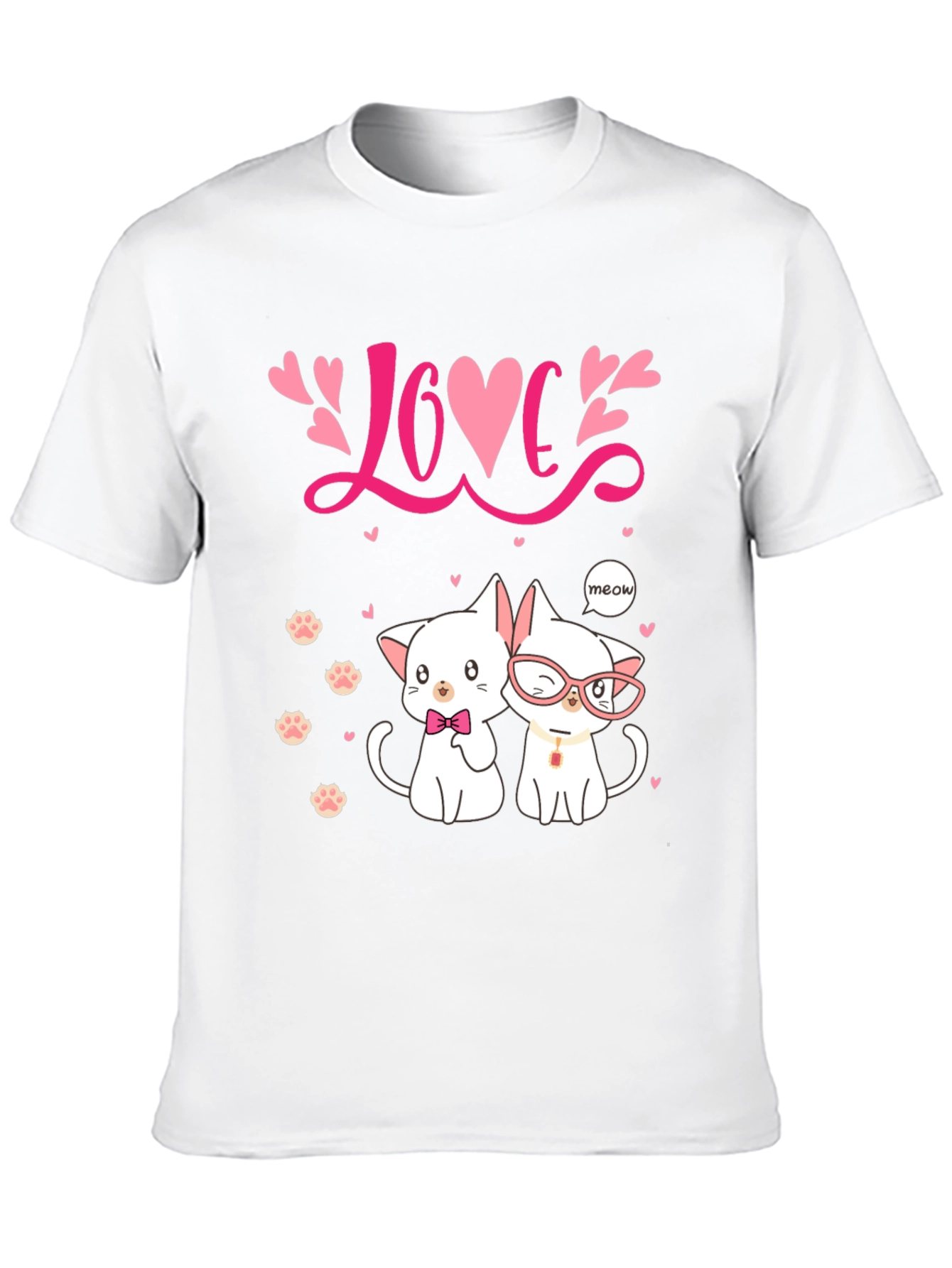 Black Cat Love T-Shirt view 10