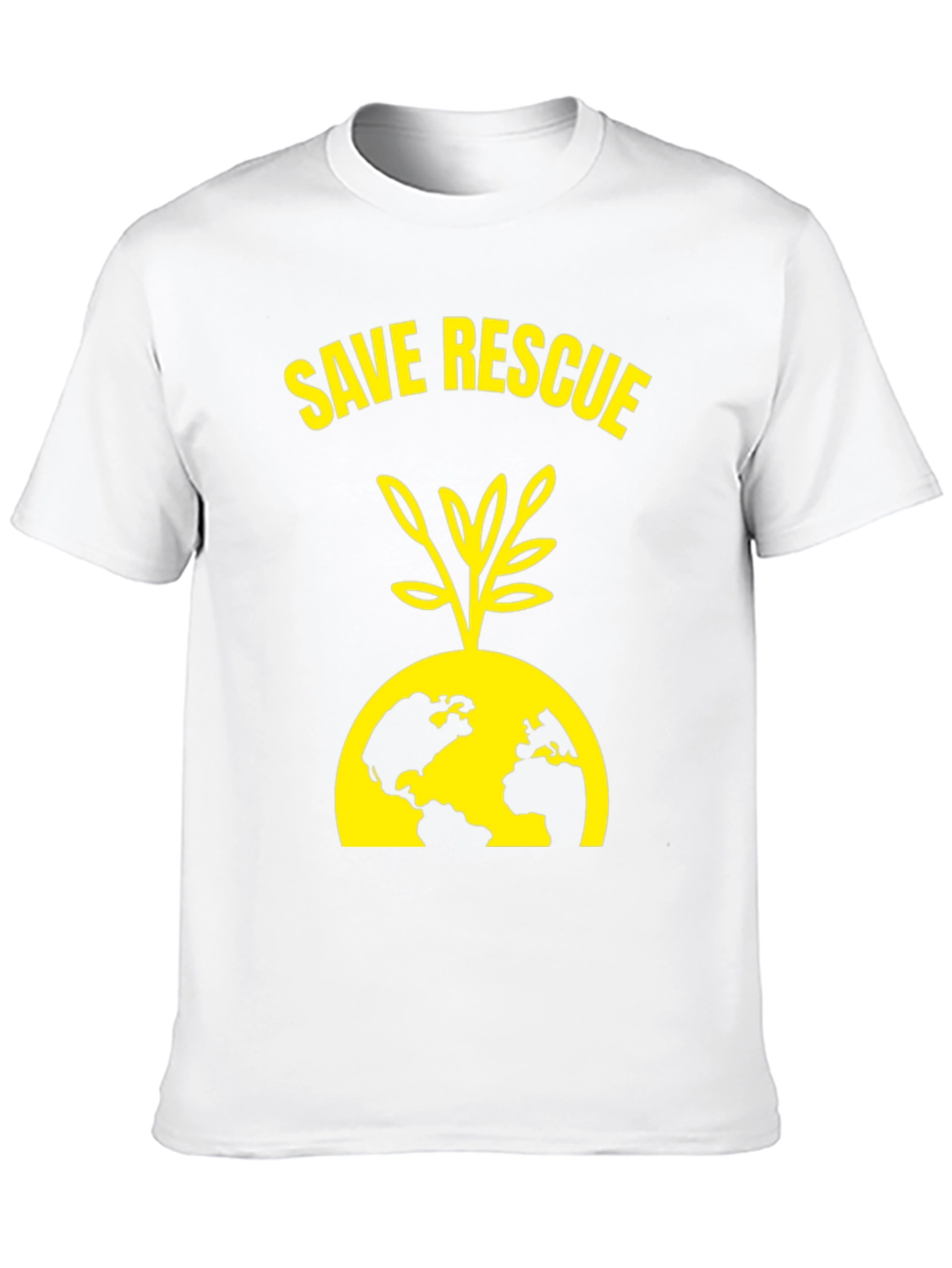 Black Save Rescue Earth T-Shirt view 10