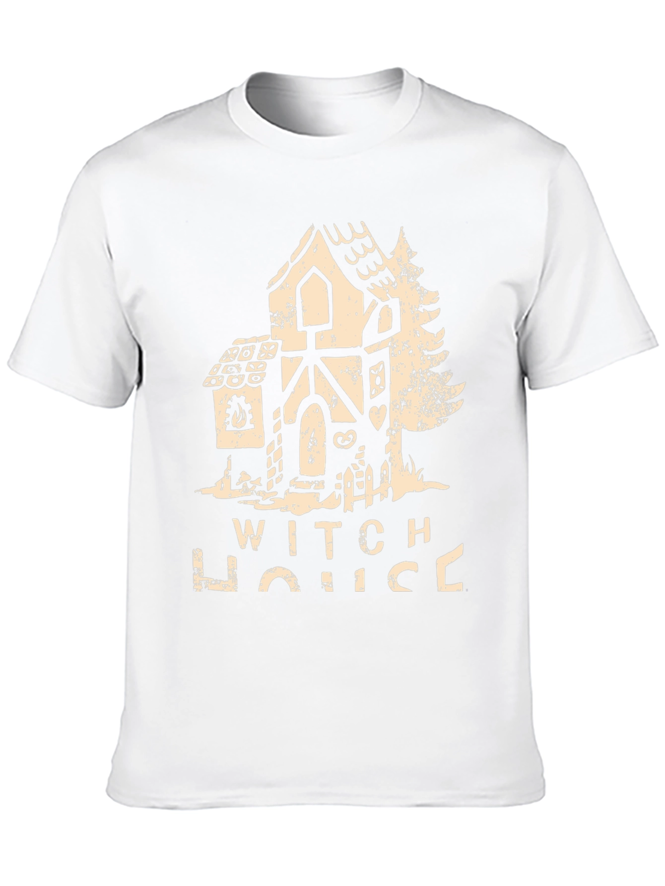 Black Witch House Graphic T-Shirt Halloween Apparel view 10