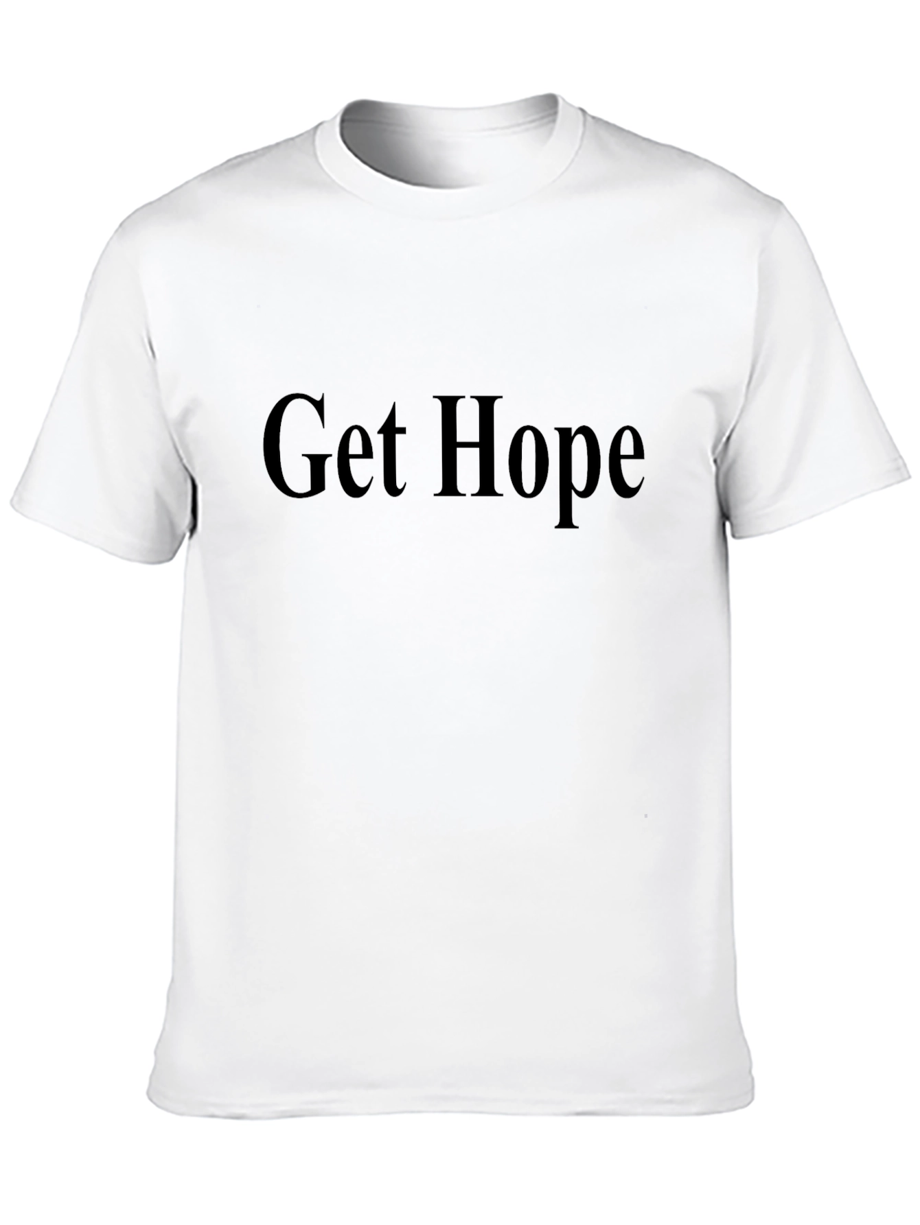 Black Get Hope T-Shirt - Men's Casual Tee view 10