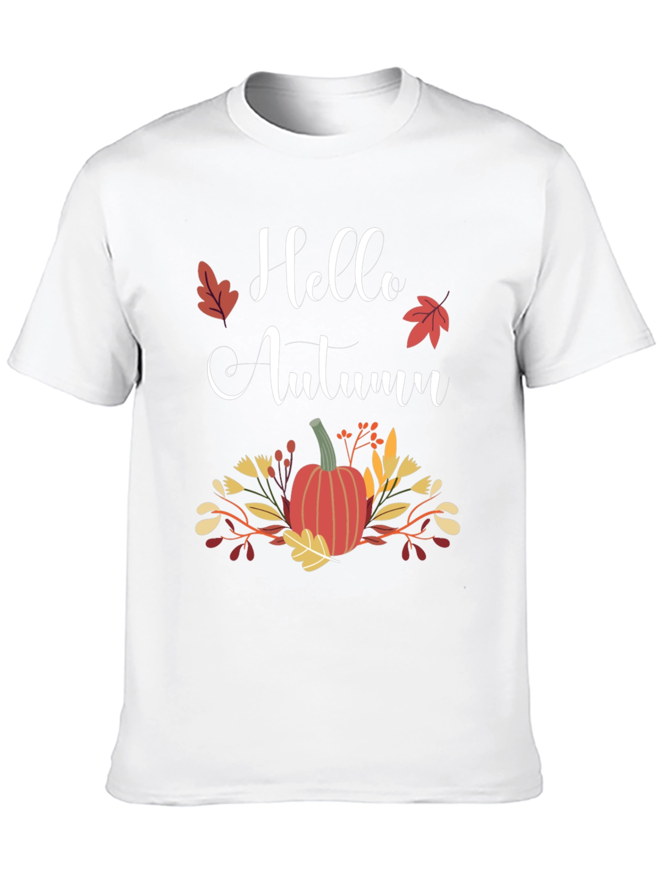 Black Hello Autumn Graphic T-Shirt view 10