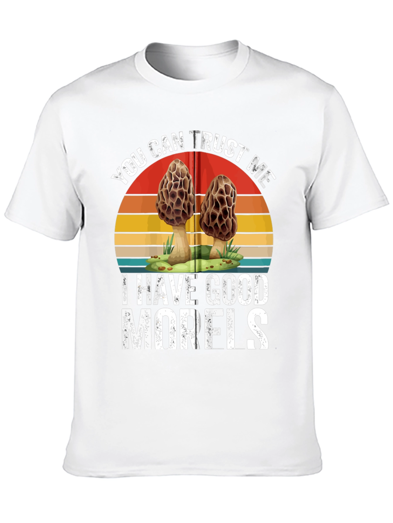 Black Trust Me, I Have Good Morels - Funny Mushroom T-Shirt view 10