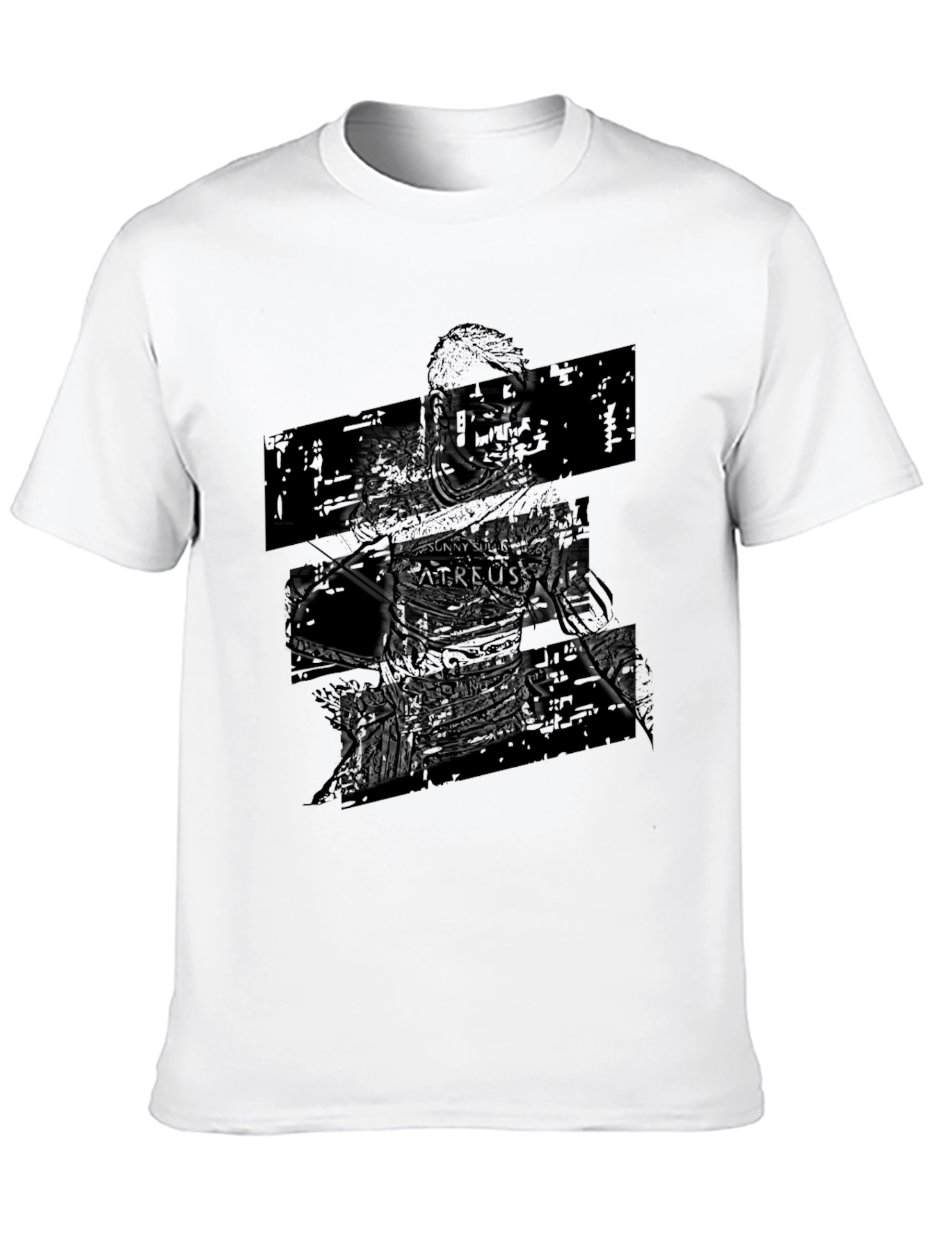 Black Graphic Print Black T-Shirt view 10