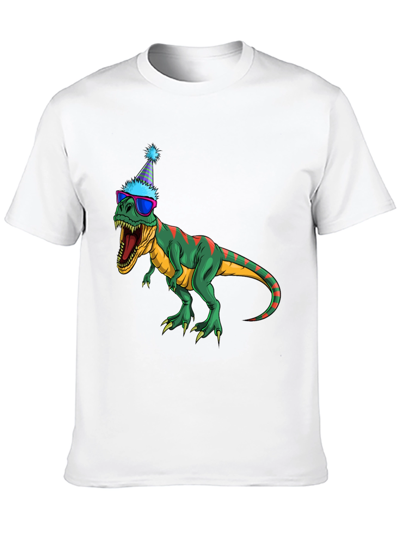 Black Party Dino T-Shirt - Fun & Festive view 10
