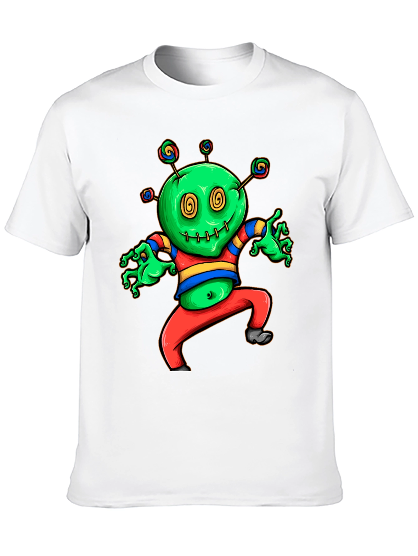 Black Funky Green Monster T-Shirt view 10